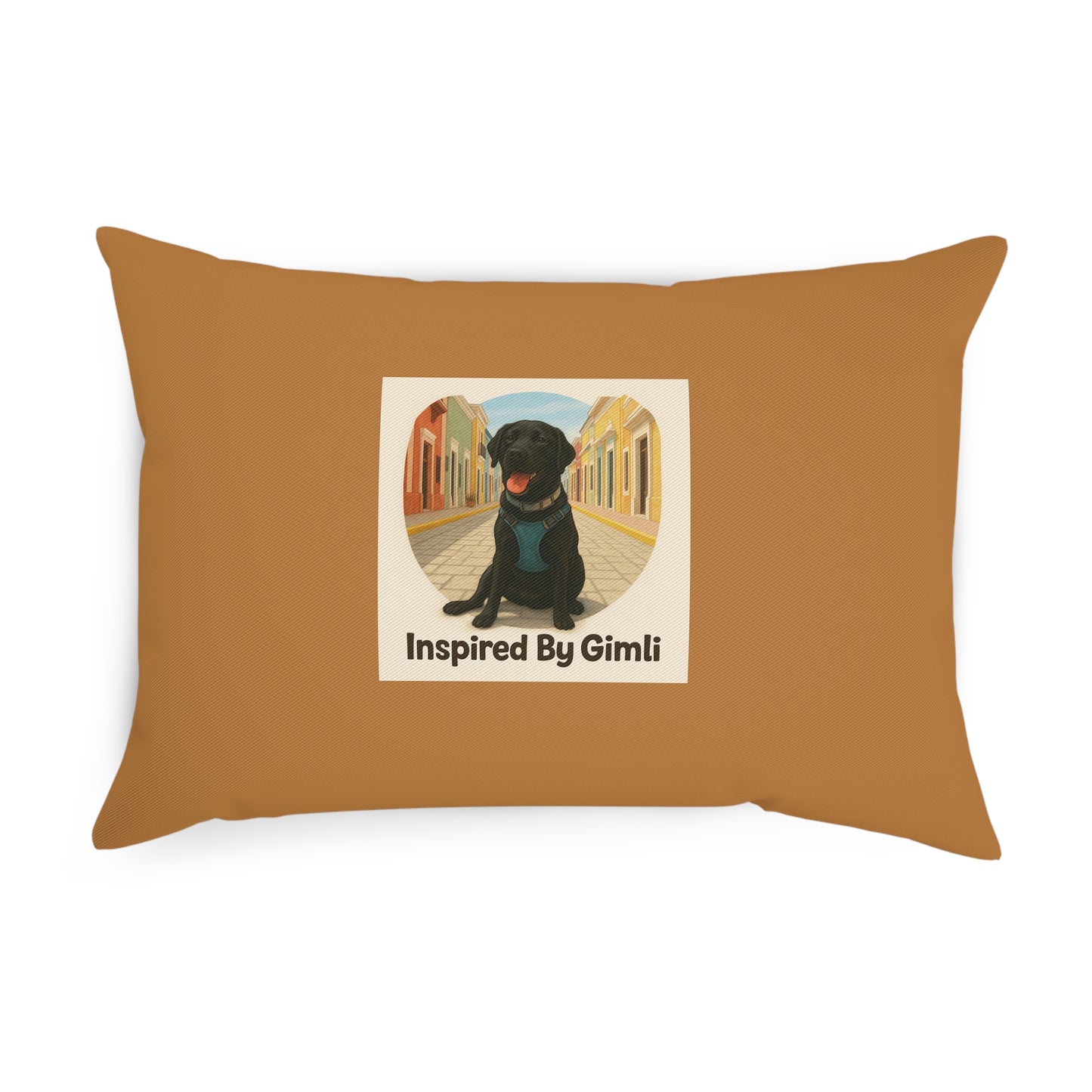 Dog-Themed Camping Cushion - "Let's Go Camping" & "Home Is Where The Dog Is"