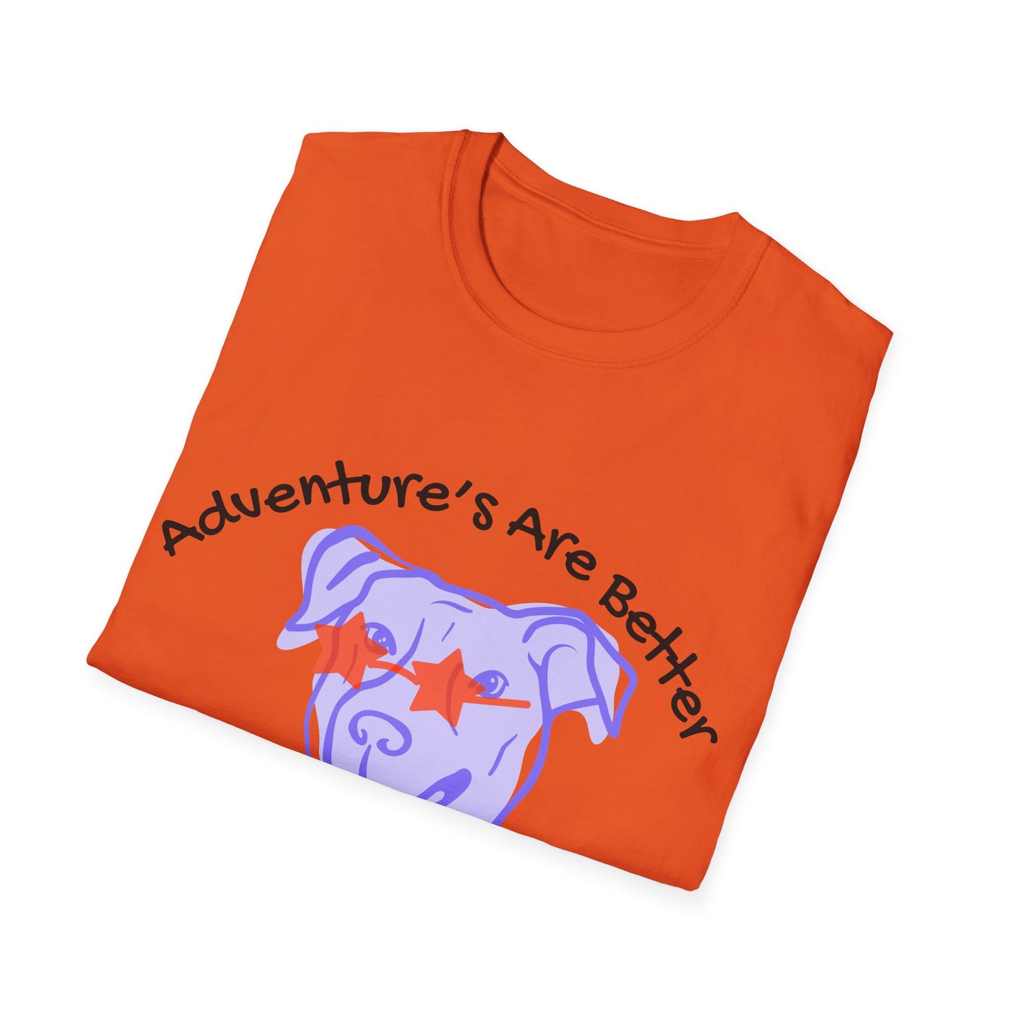 Adventure T-Shirt for Dog Lovers - "Adventures Are Better With A Wagging Tail!"