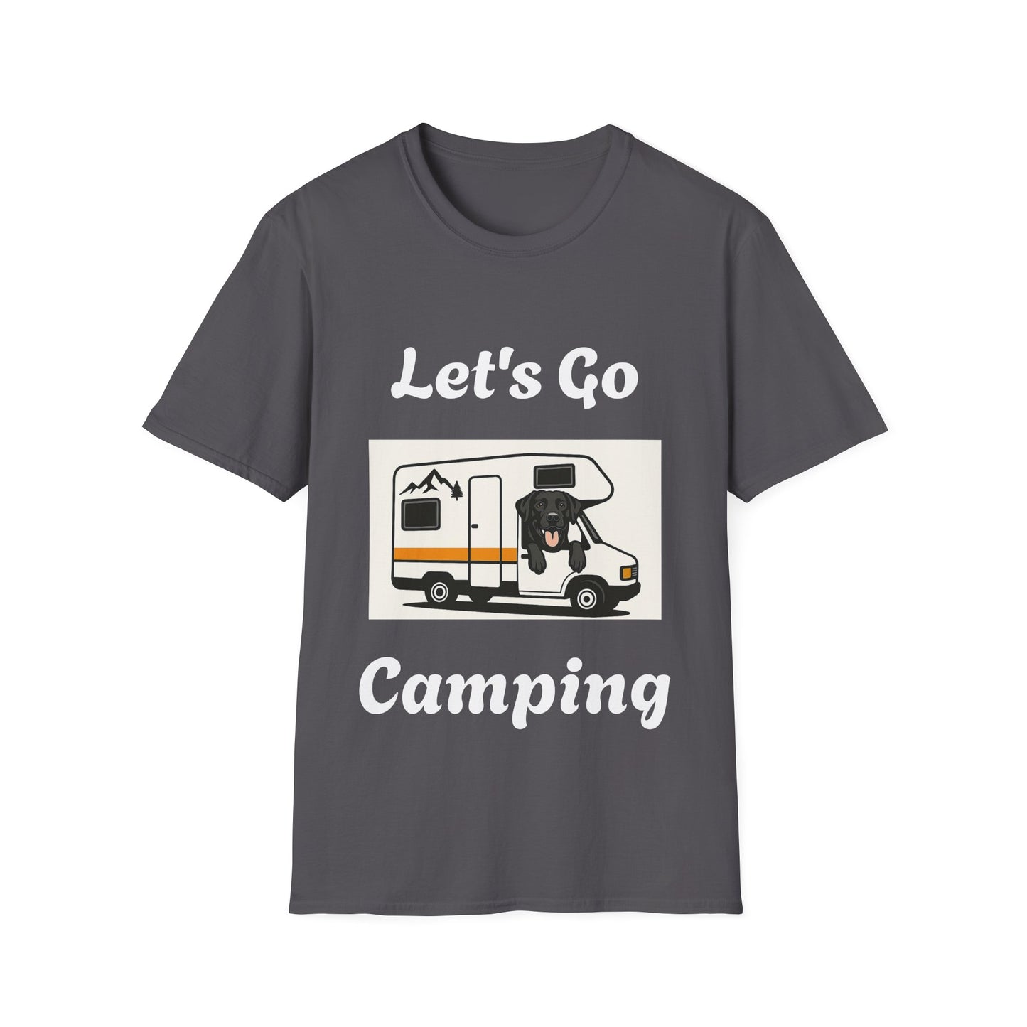 Unisex Softstyle T-Shirt 'Lets' Go Camping'