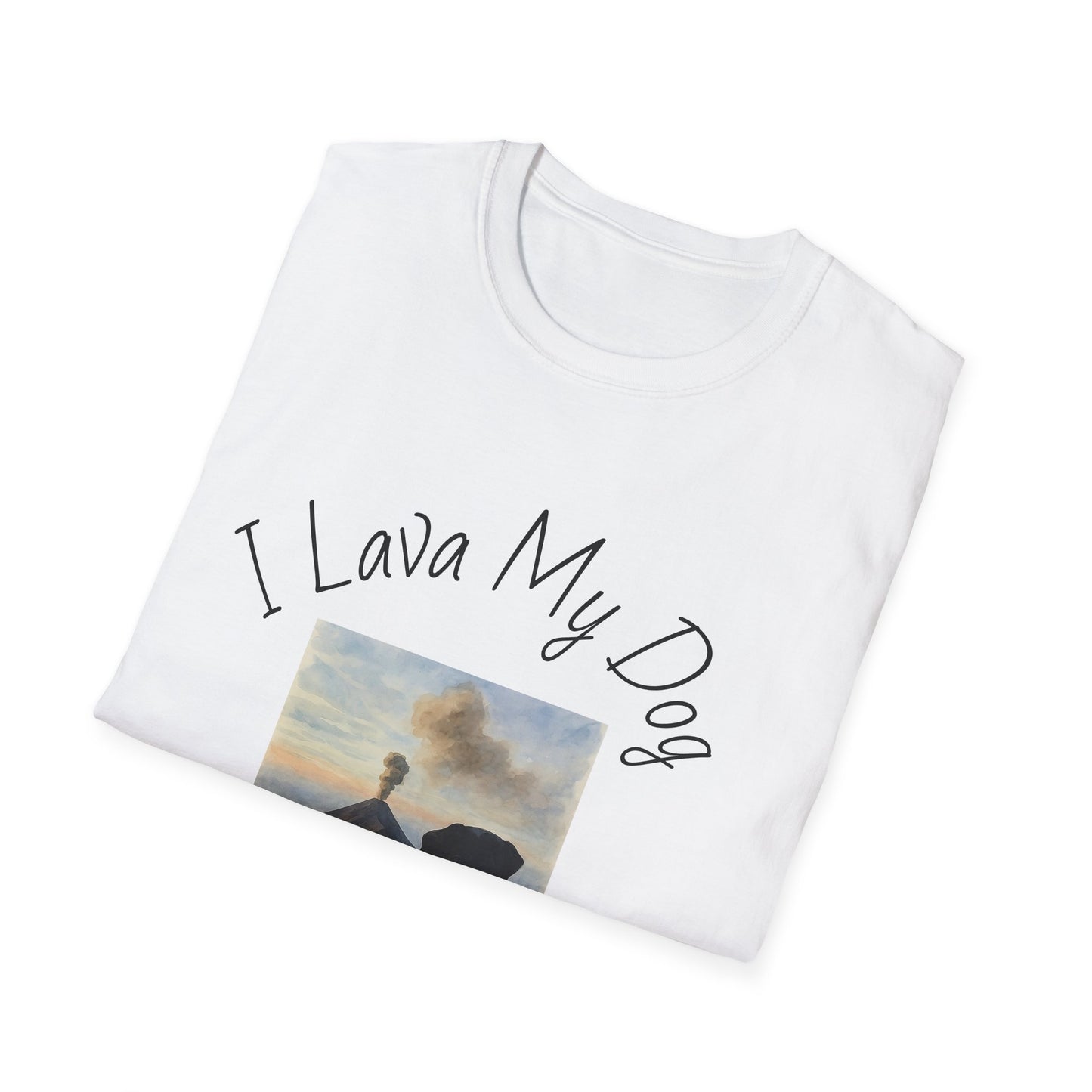 I Lava My Dog Unisex Softstyle T-Shirt – Perfect for Dog Lovers and Pet Owners