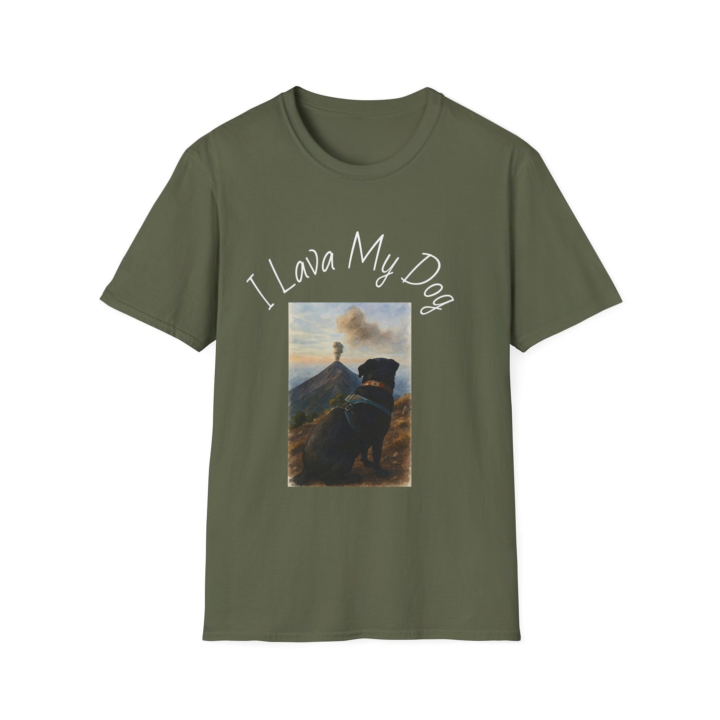 I Lava My Dog Unisex Softstyle T-Shirt – Perfect for Dog Lovers and Pet Owners