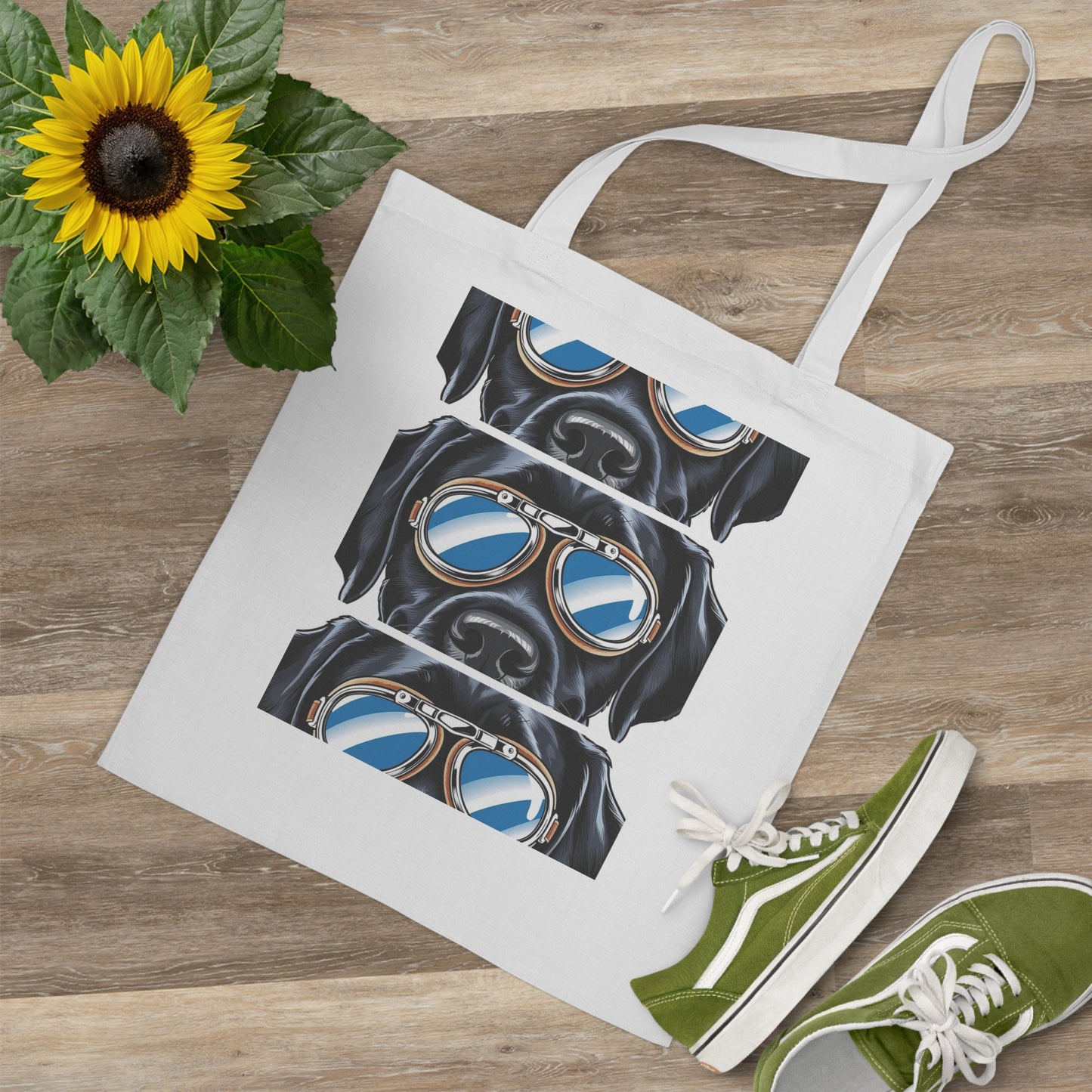 Cool Dog Tote Bag with Goggles Design - Perfect for Dog Lovers