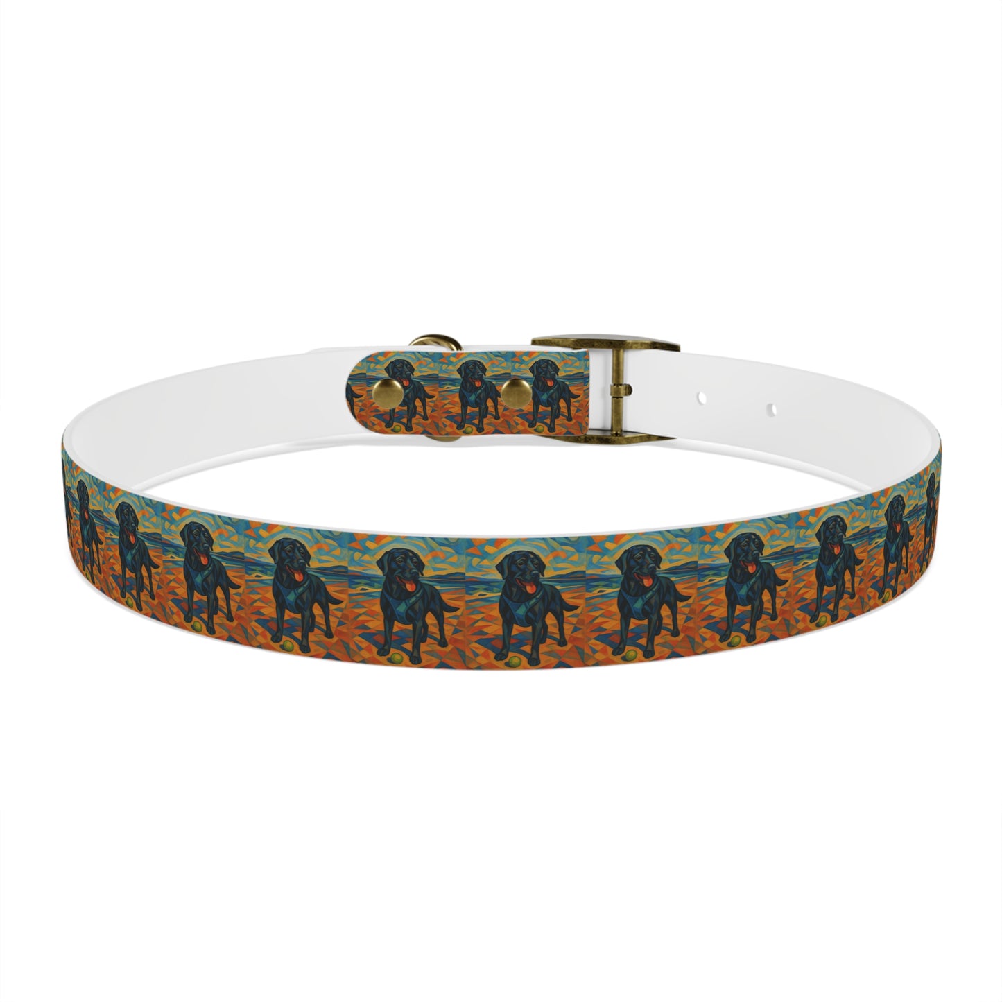 Vibrant Dog Collar with Playful Dog Design | Stylish Pet Accessory