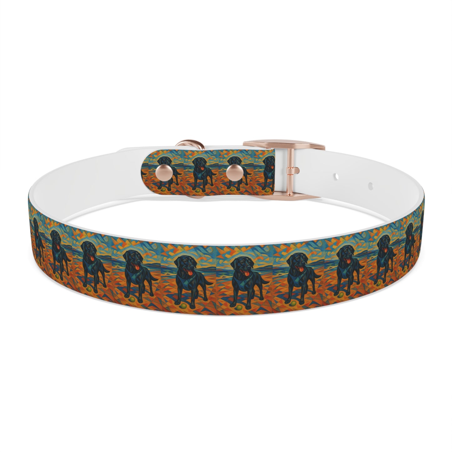 Vibrant Dog Collar with Playful Dog Design | Stylish Pet Accessory