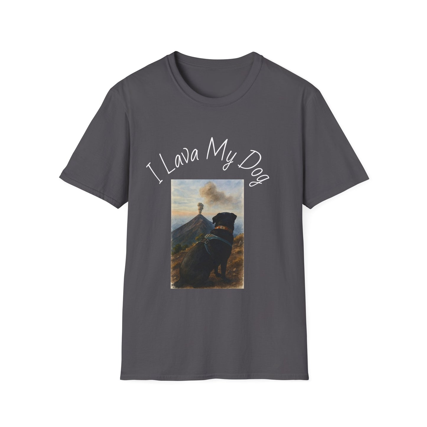 I Lava My Dog Unisex Softstyle T-Shirt – Perfect for Dog Lovers and Pet Owners