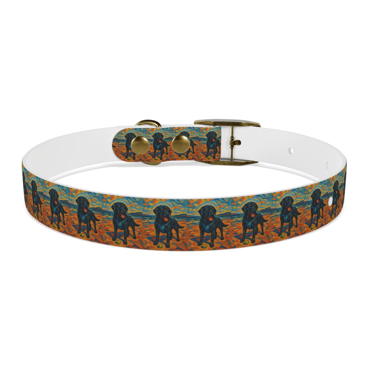 Vibrant Dog Collar with Playful Dog Design | Stylish Pet Accessory