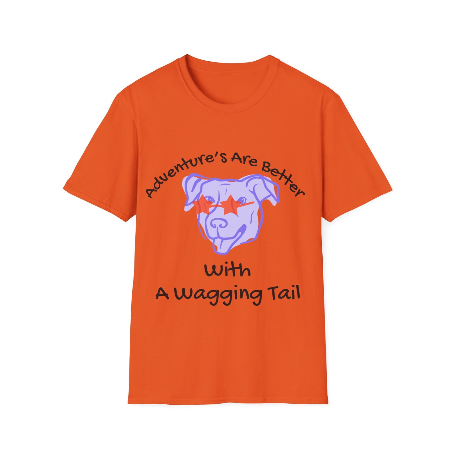 Adventure T-Shirt for Dog Lovers - "Adventures Are Better With A Wagging Tail!"