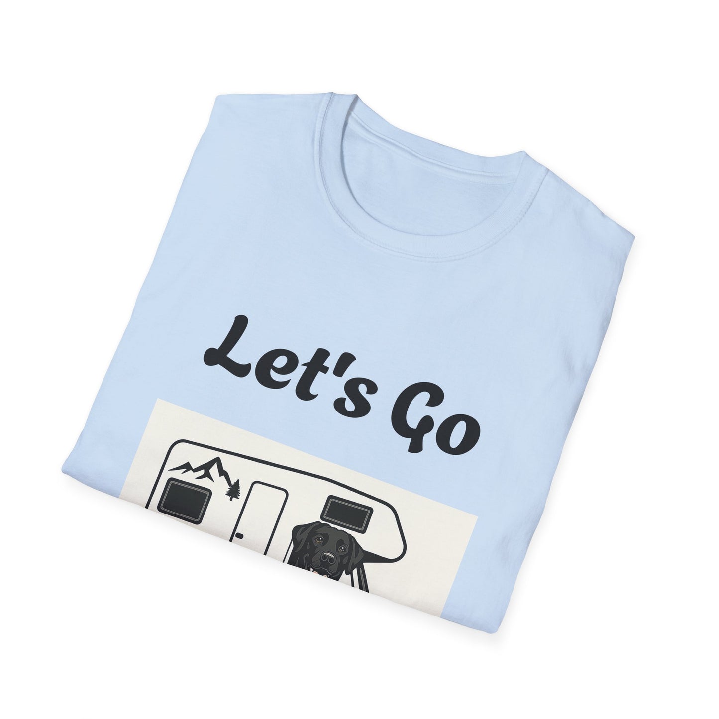 Unisex Softstyle T-Shirt 'Lets' Go Camping'