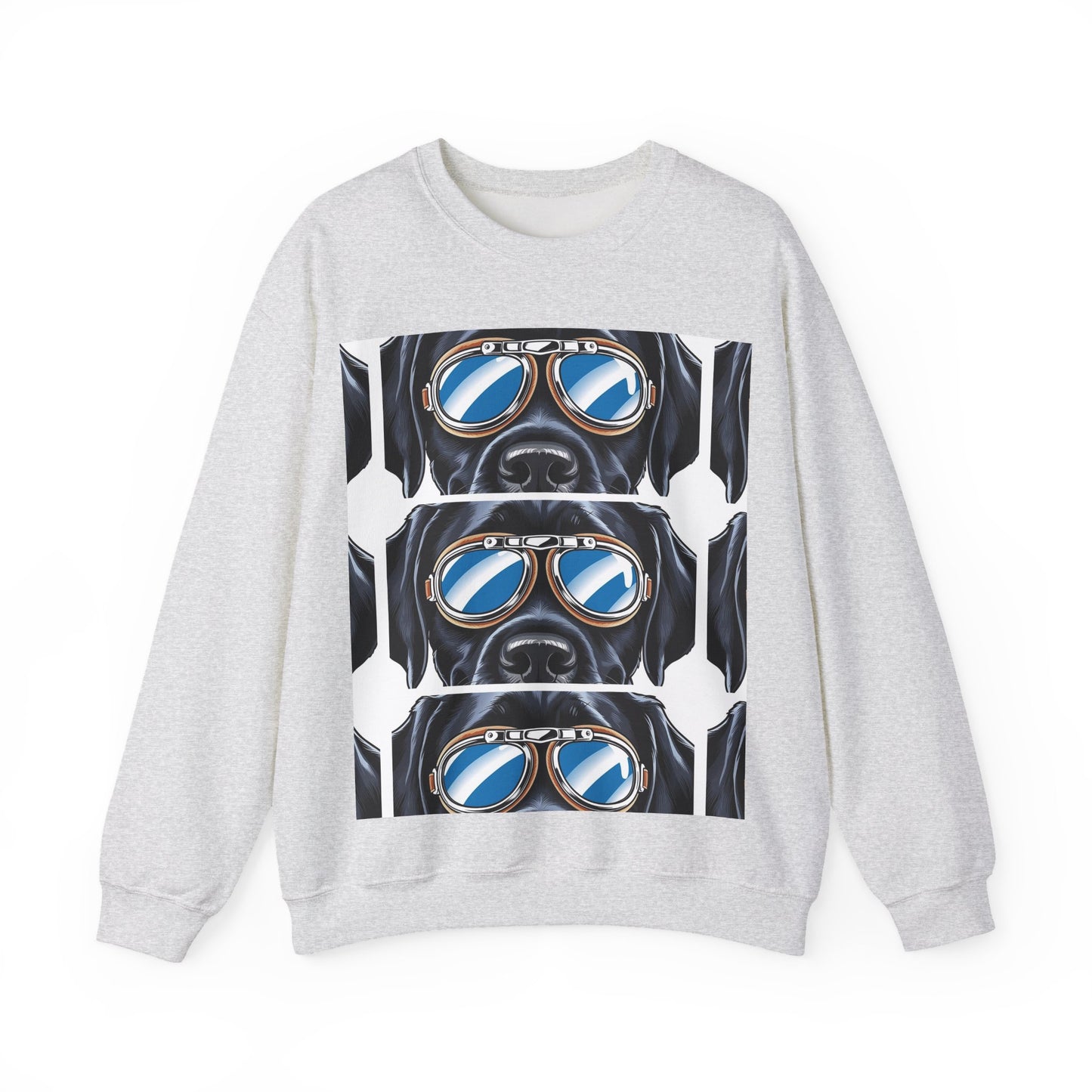 Dog Biker Crewneck Sweatshirt - Unisex Heavy Blend™
