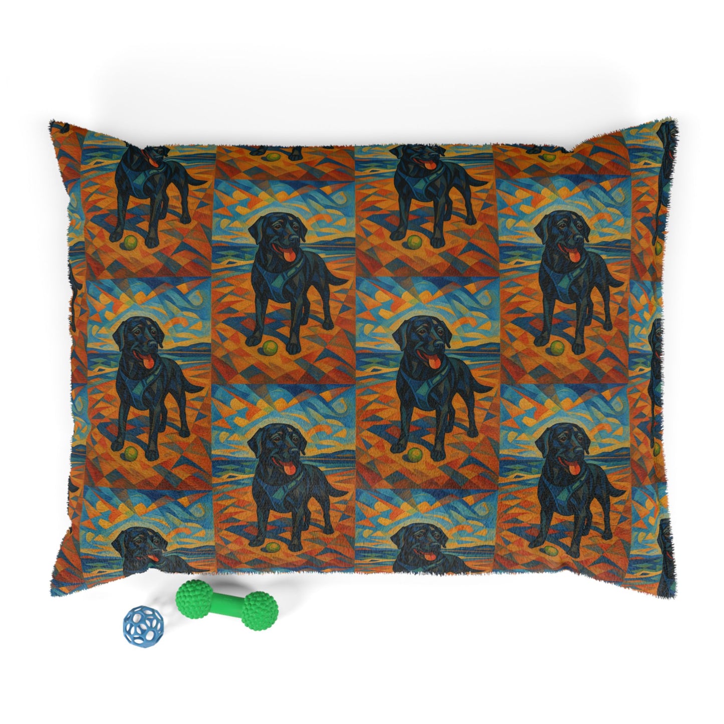 Vibrant Lab-Inspired Pet Bed for Dog Lovers