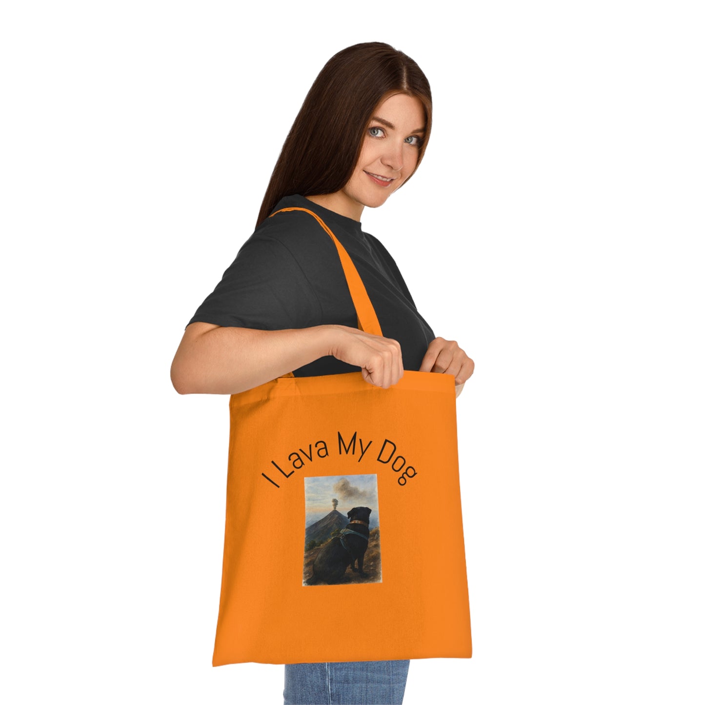 Artistic Dog Print Cotton Tote - Inspired by Nature & Adventure