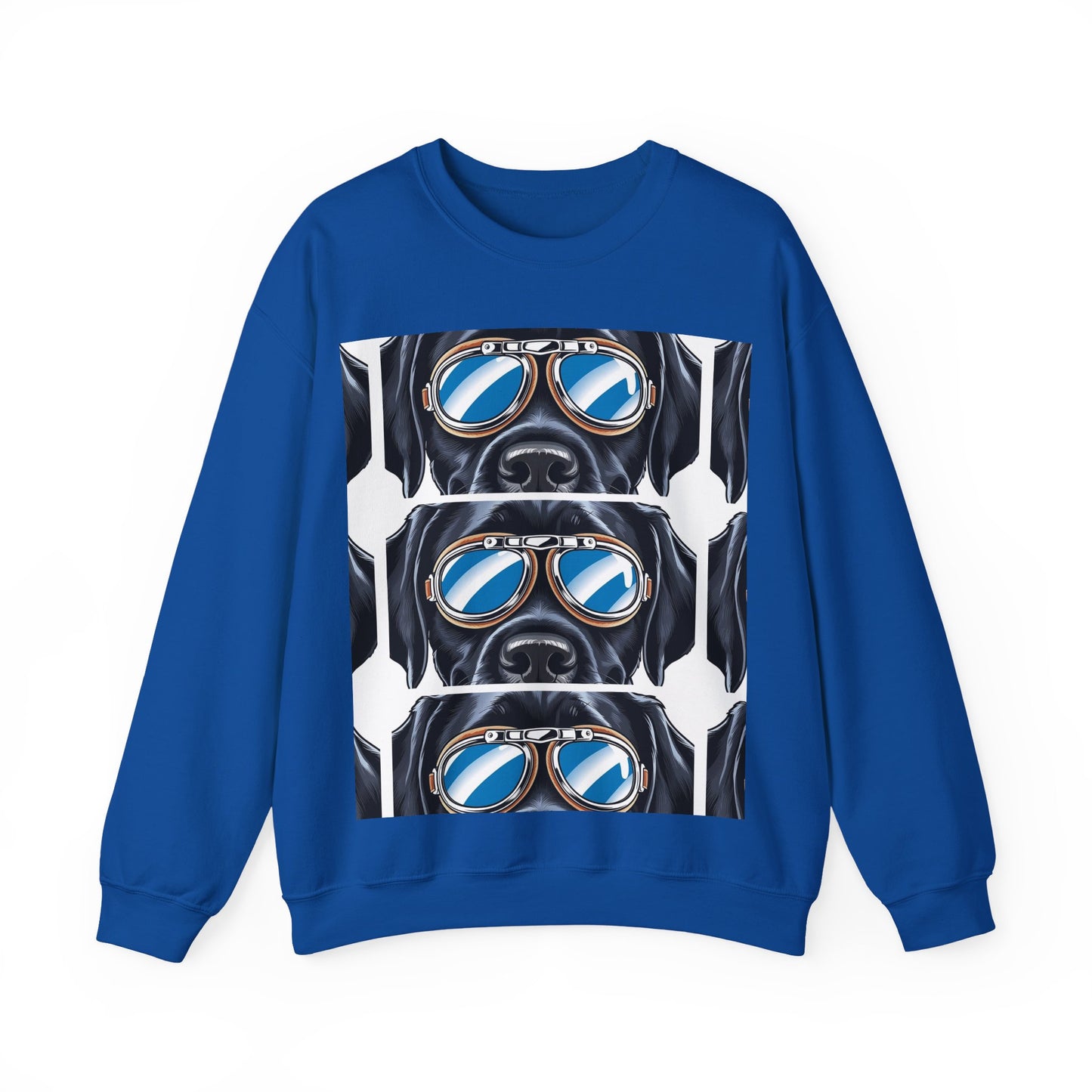 Dog Biker Crewneck Sweatshirt - Unisex Heavy Blend™
