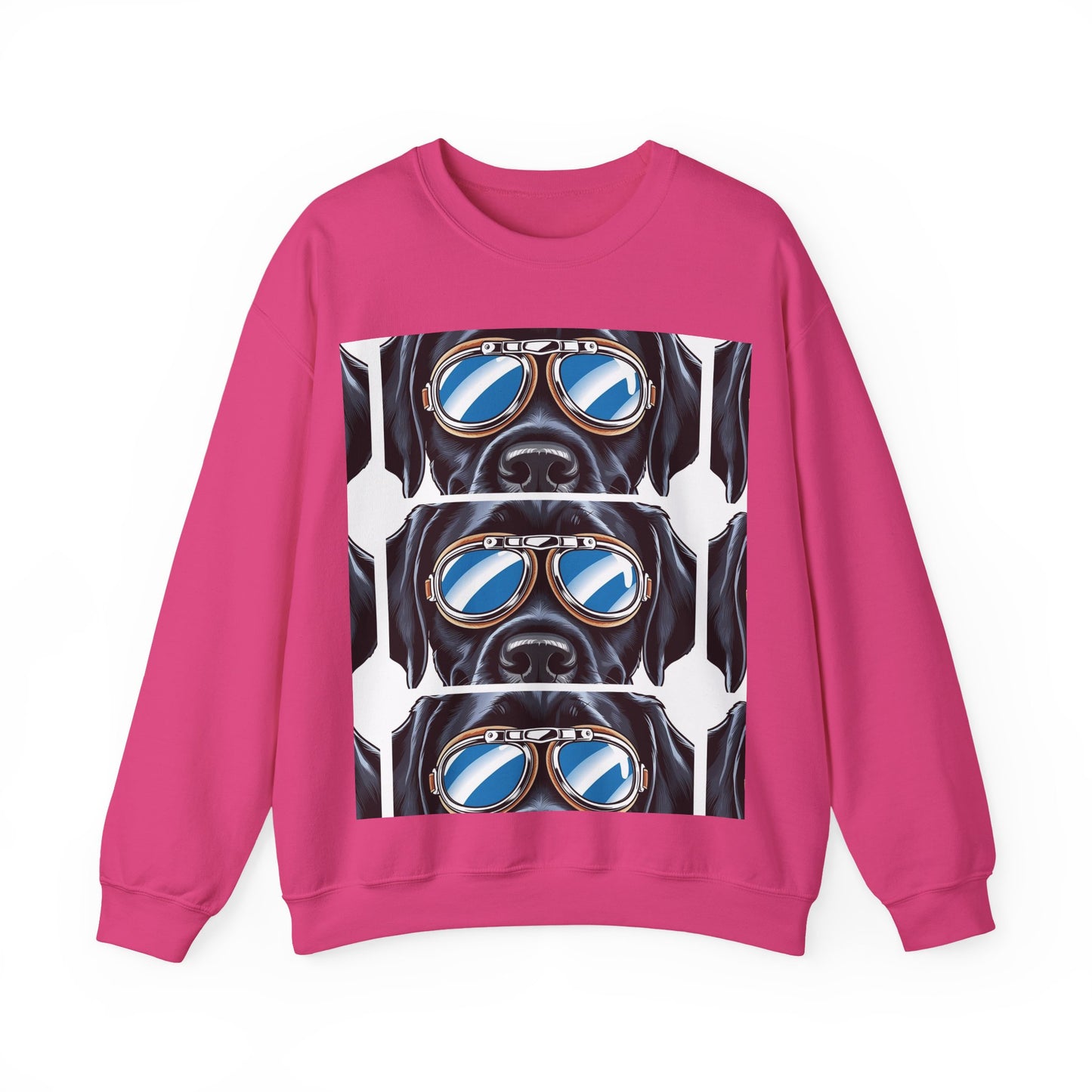 Dog Biker Crewneck Sweatshirt - Unisex Heavy Blend™
