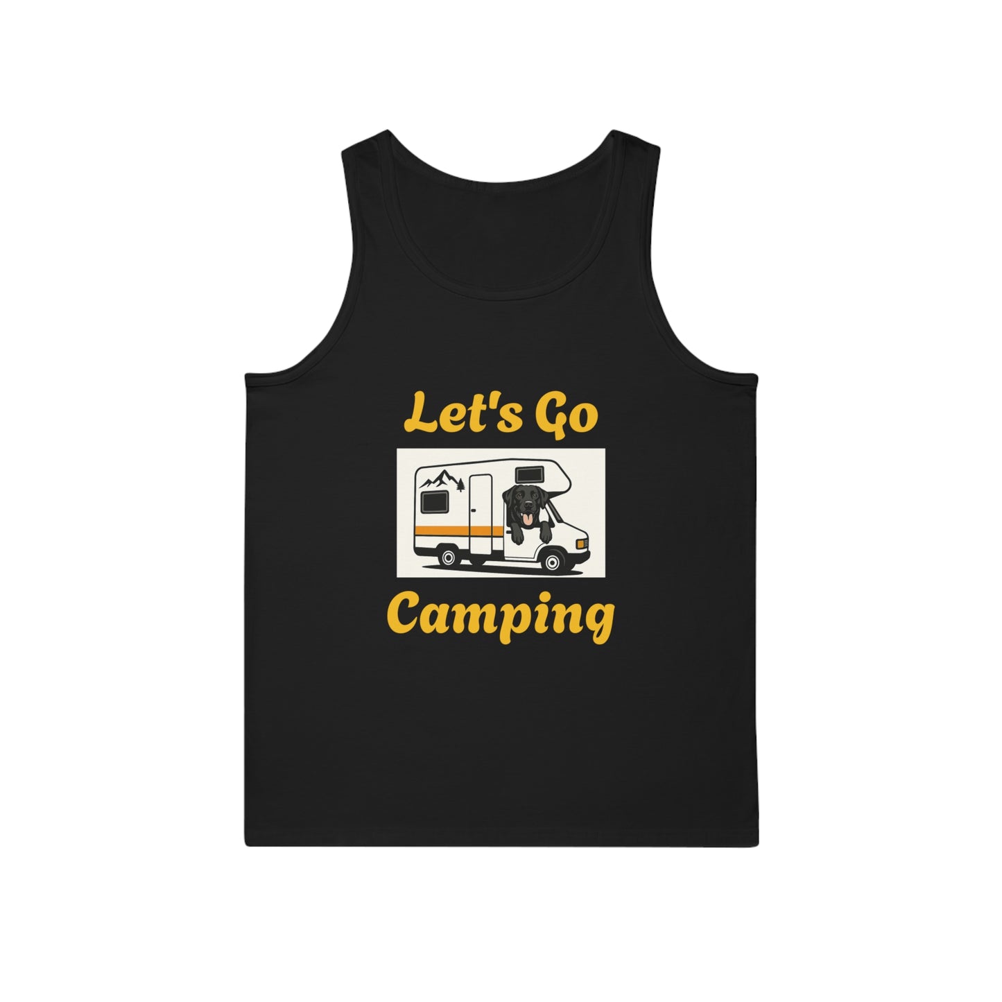 Let's Go Camping Unisex Tank Top - Softstyle Outdoor Tee for Adventure Lovers