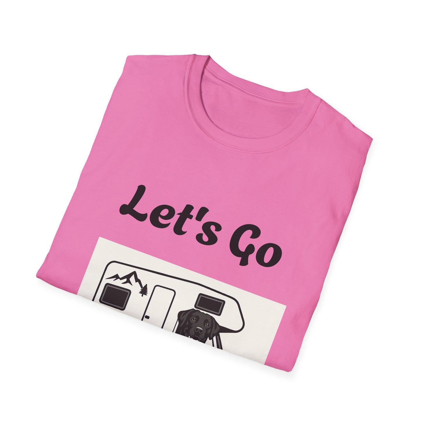 Unisex Softstyle T-Shirt 'Lets' Go Camping'