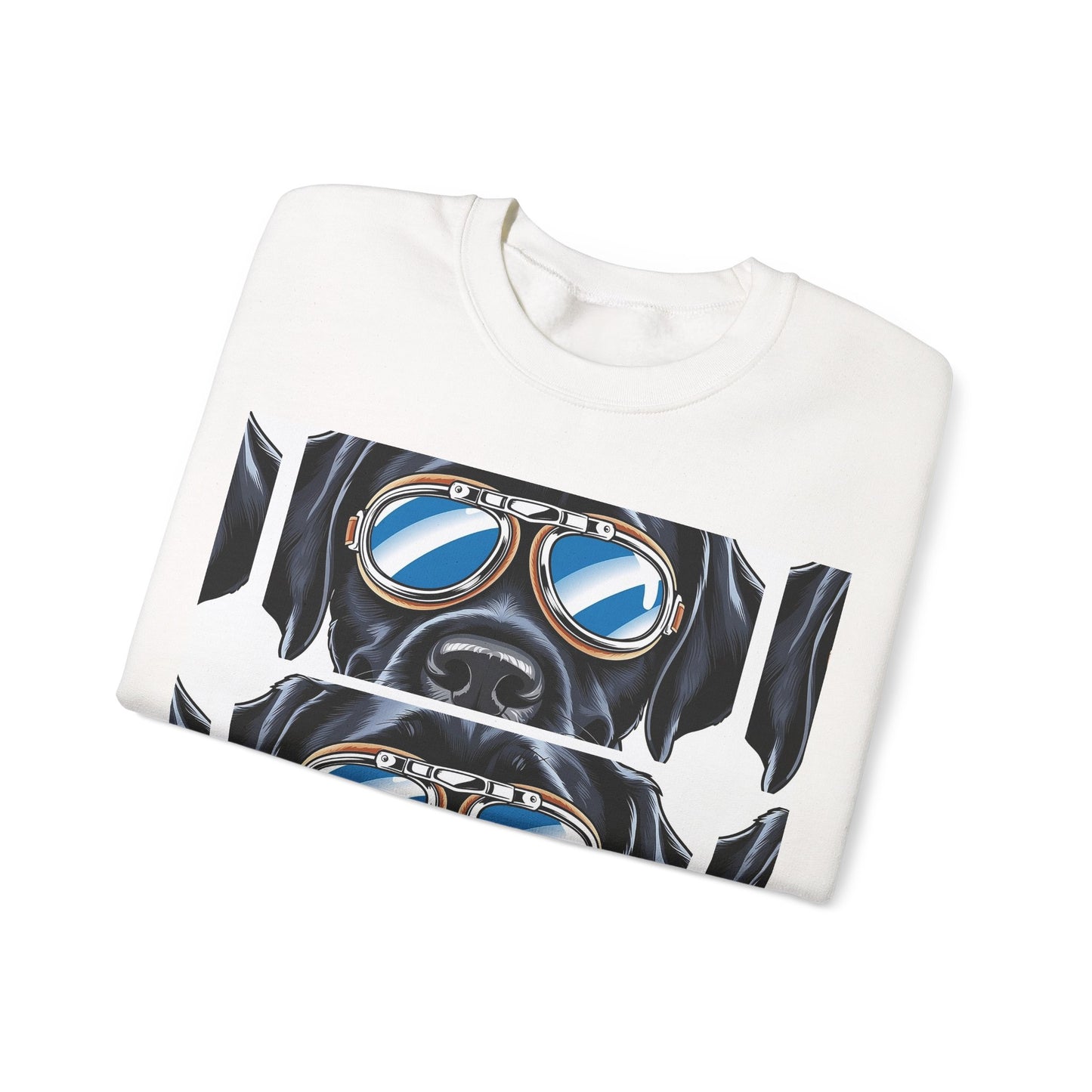 Dog Biker Crewneck Sweatshirt - Unisex Heavy Blend™