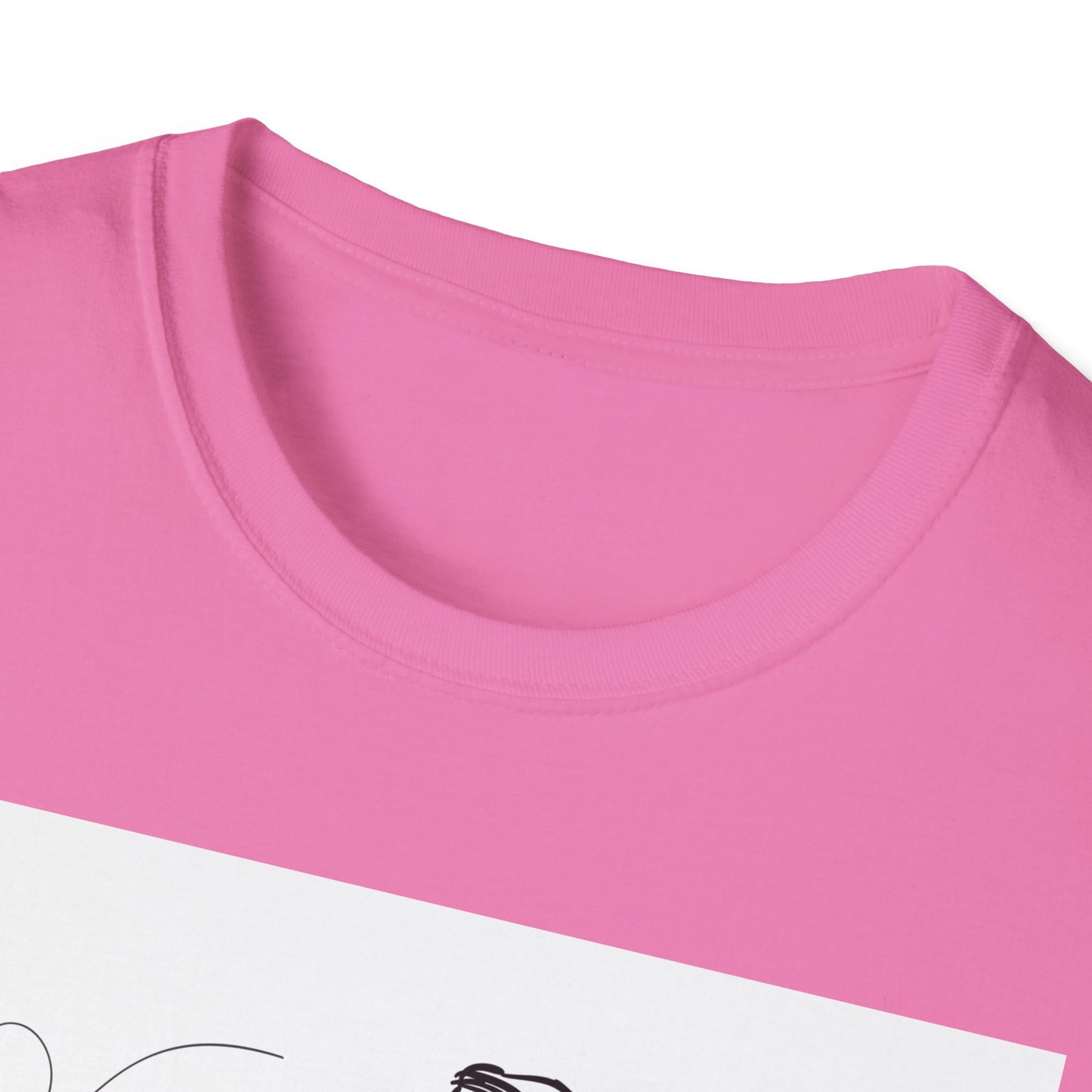 Dog Lover Unisex Softstyle T-Shirt – Cute Dog Walking Graphic