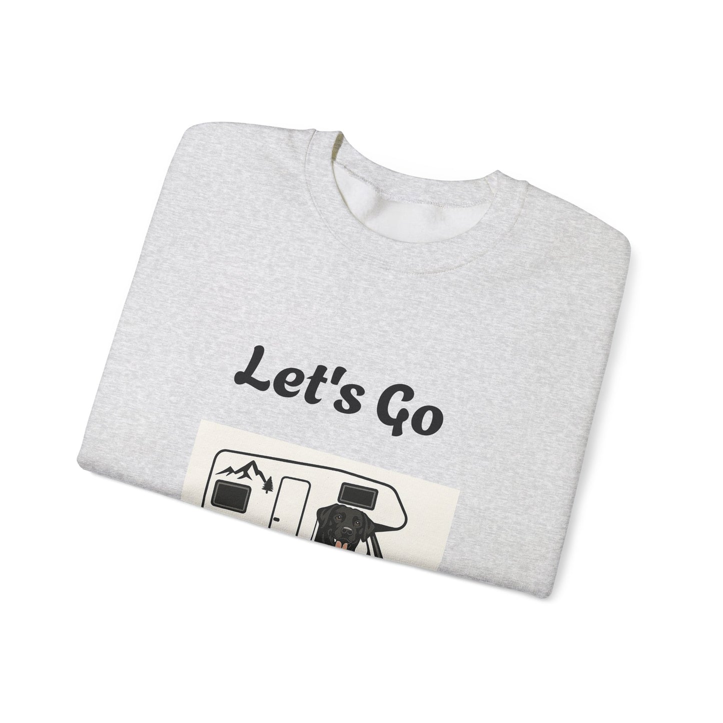 Adventure Ready Camping Sweatshirt - Unisex Crewneck with 'Let's Go Camping' Design