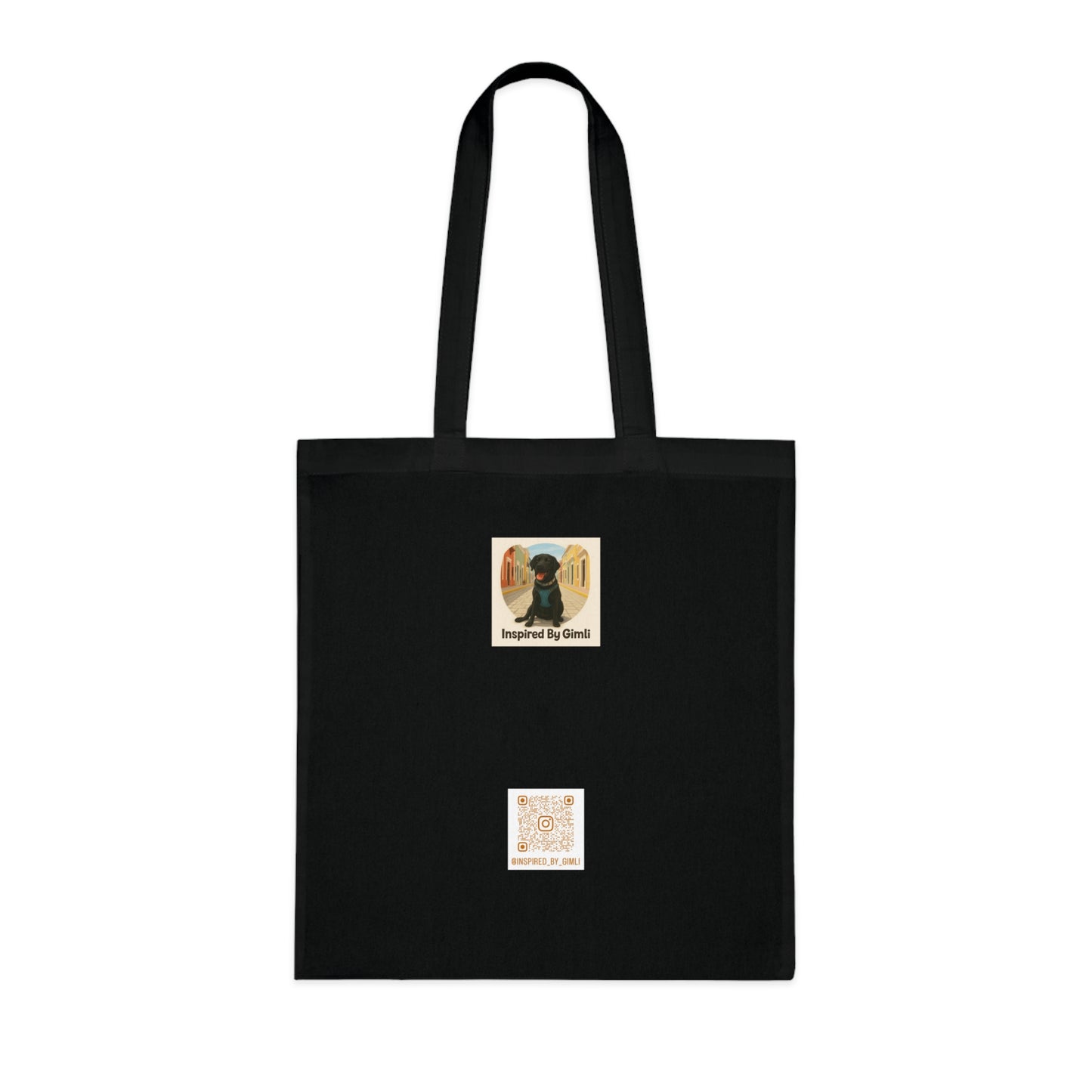Artistic Dog Print Cotton Tote - Inspired by Nature & Adventure
