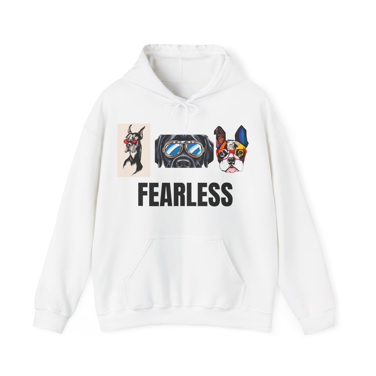 Fearless Dog Art Hoodie - Unisex Heavy Blend™