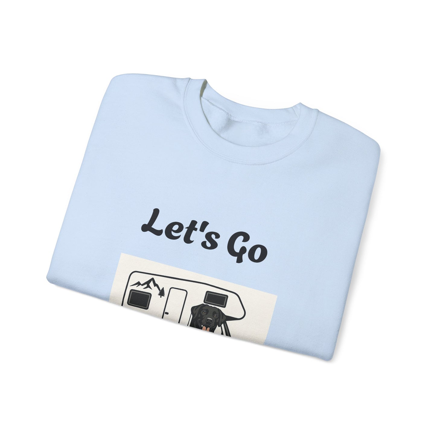 Adventure Ready Camping Sweatshirt - Unisex Crewneck with 'Let's Go Camping' Design