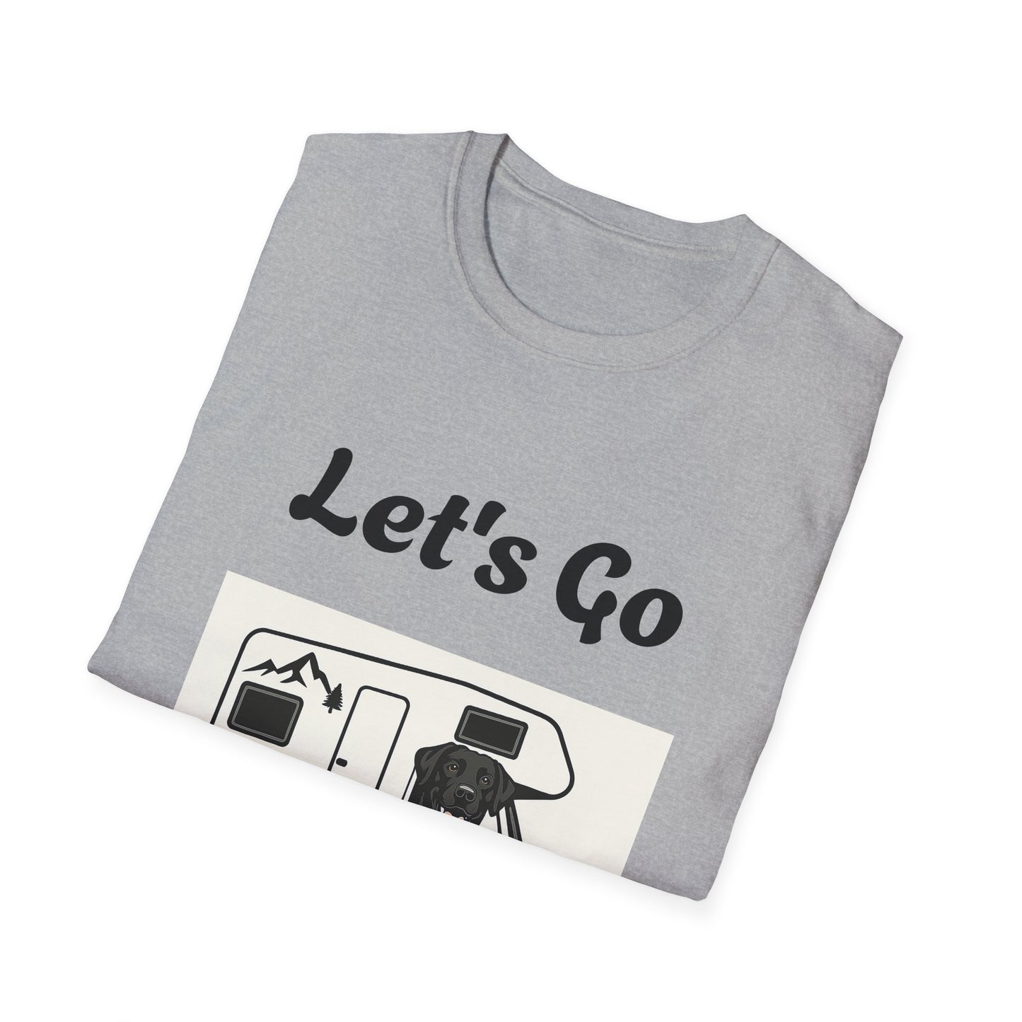 Unisex Softstyle T-Shirt 'Lets' Go Camping'