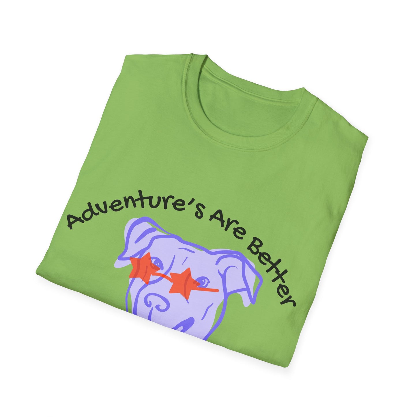 Adventure T-Shirt for Dog Lovers - "Adventures Are Better With A Wagging Tail!"