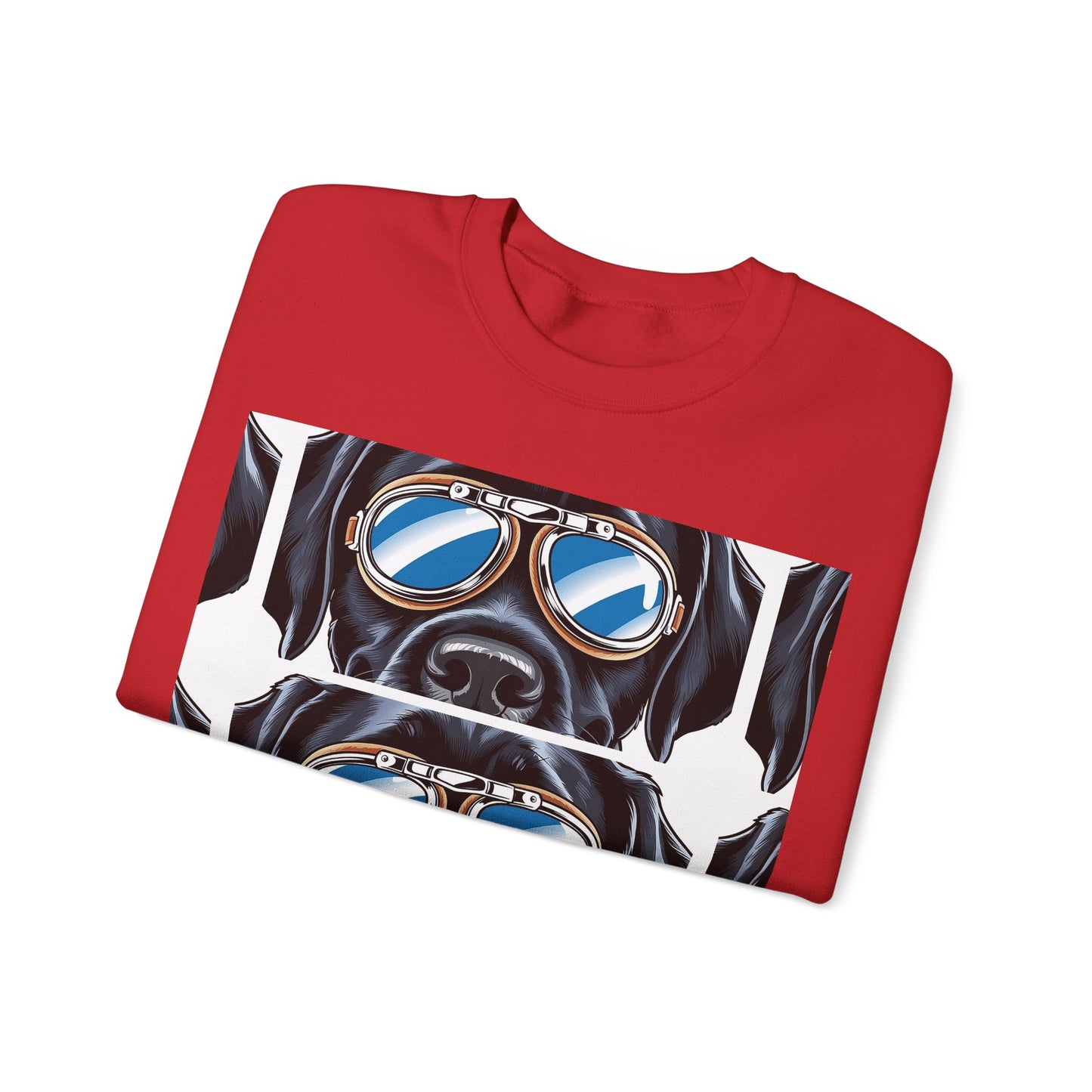 Dog Biker Crewneck Sweatshirt - Unisex Heavy Blend™