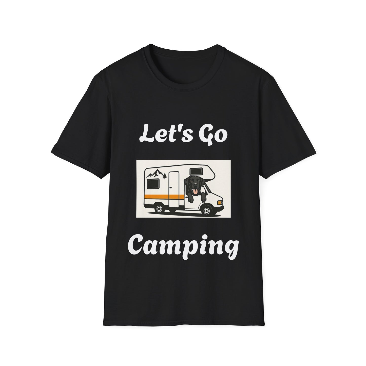 Unisex Softstyle T-Shirt 'Lets' Go Camping'