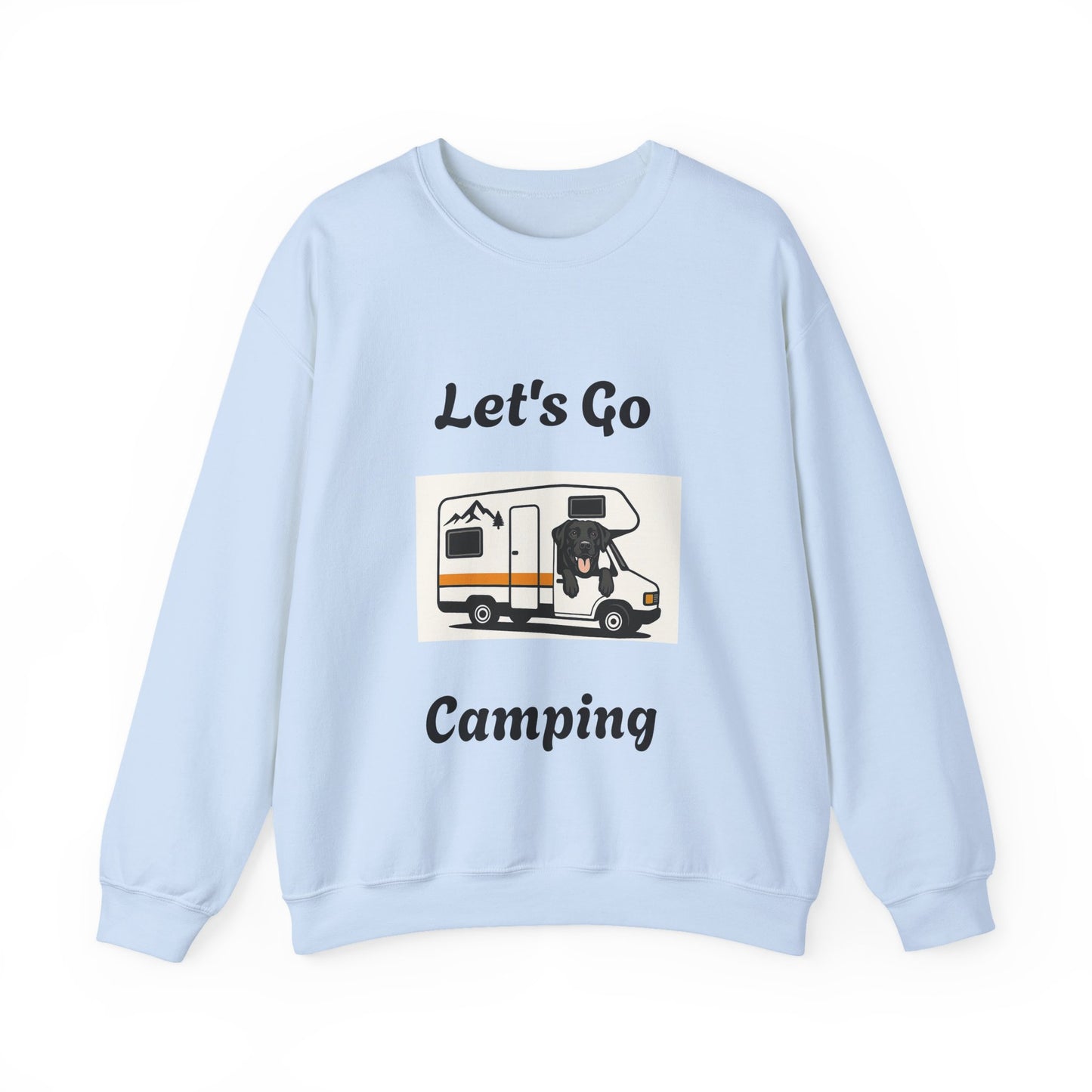 Adventure Ready Camping Sweatshirt - Unisex Crewneck with 'Let's Go Camping' Design