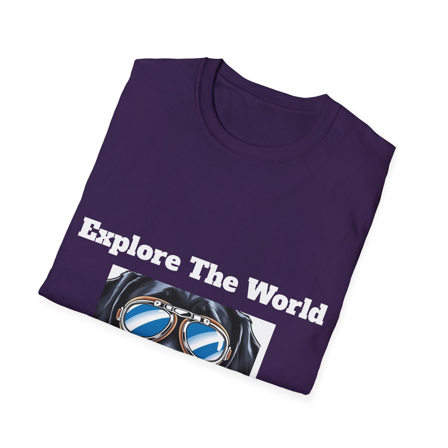 Explore The World Unisex Softstyle T-Shirt - Dog Lover Tee
