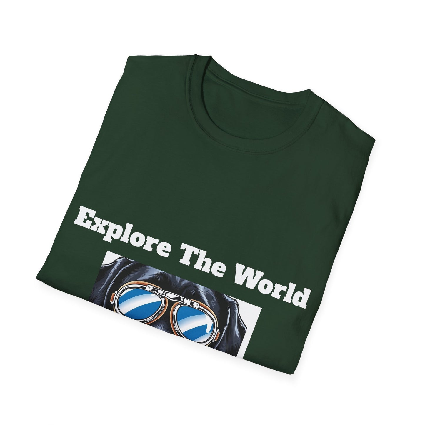 Explore The World Unisex Softstyle T-Shirt - Dog Lover Tee