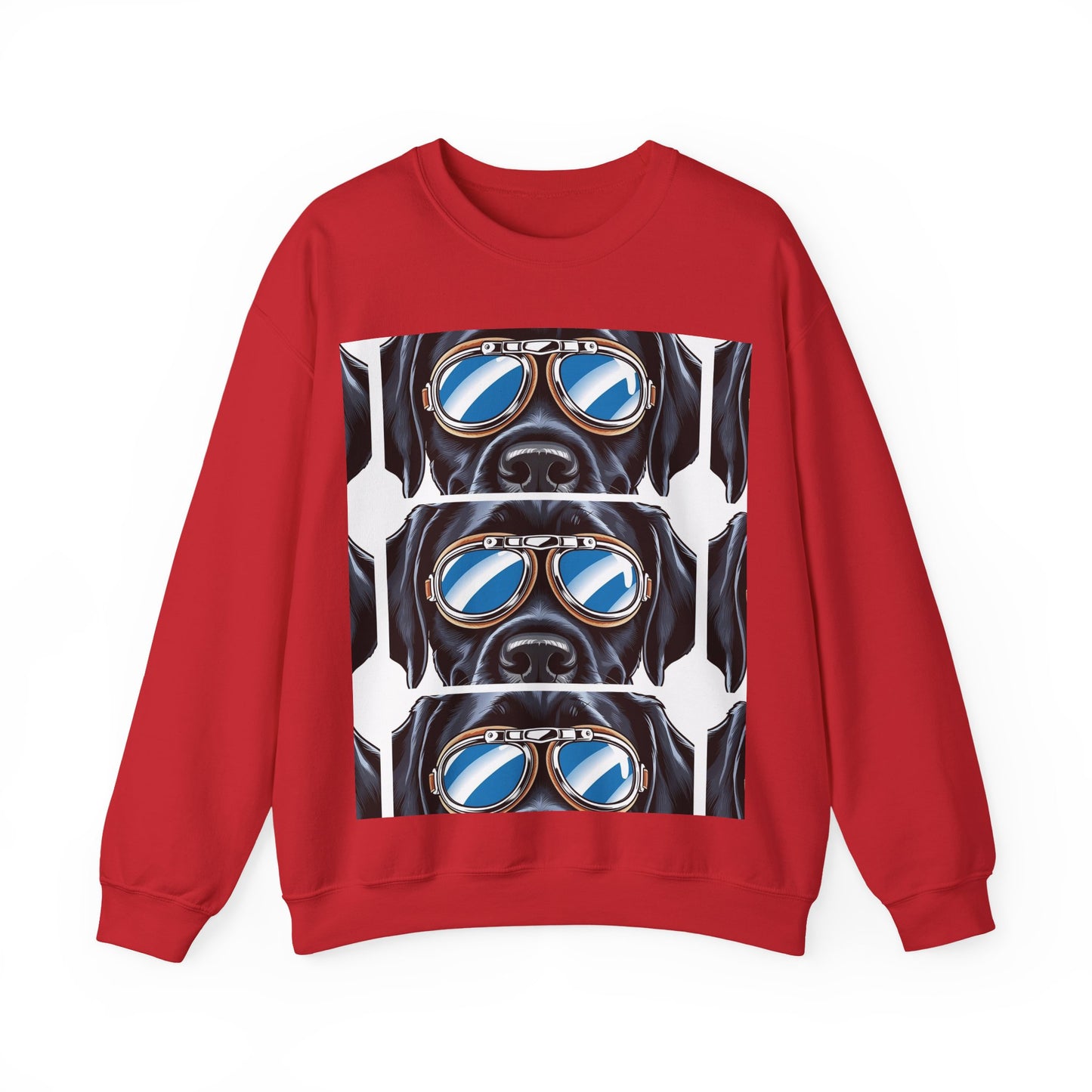 Dog Biker Crewneck Sweatshirt - Unisex Heavy Blend™