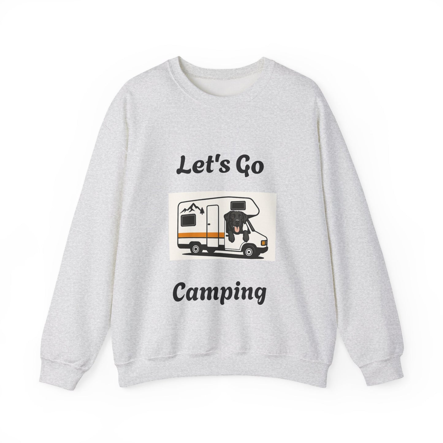 Adventure Ready Camping Sweatshirt - Unisex Crewneck with 'Let's Go Camping' Design