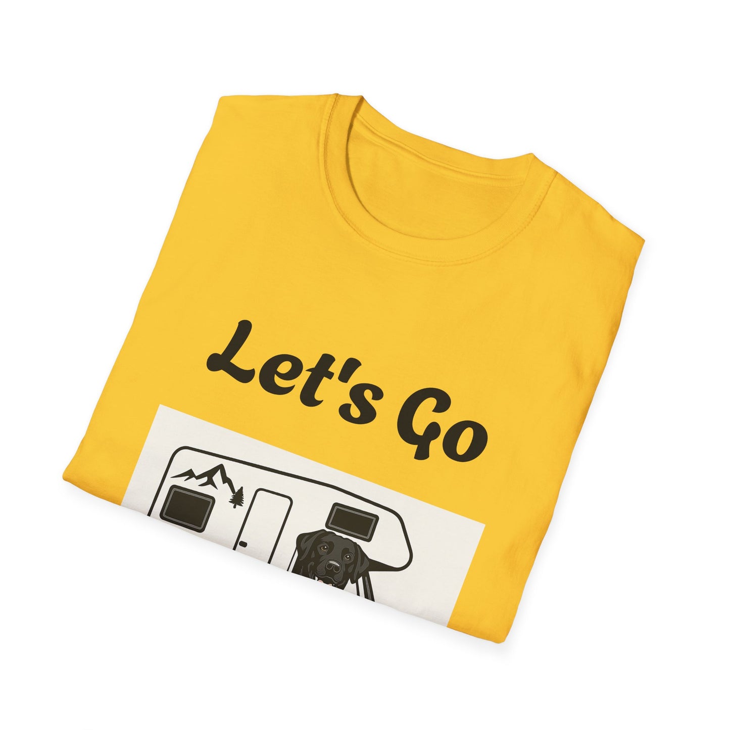 Unisex Softstyle T-Shirt 'Lets' Go Camping'