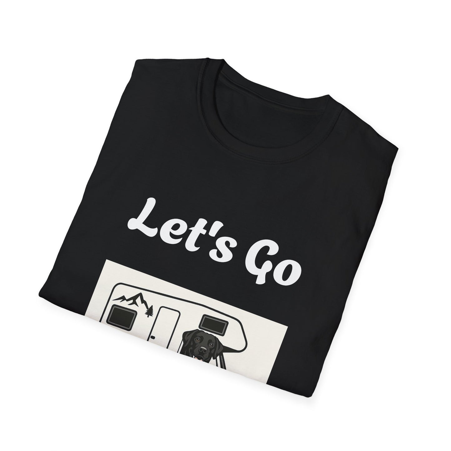 Unisex Softstyle T-Shirt 'Lets' Go Camping'