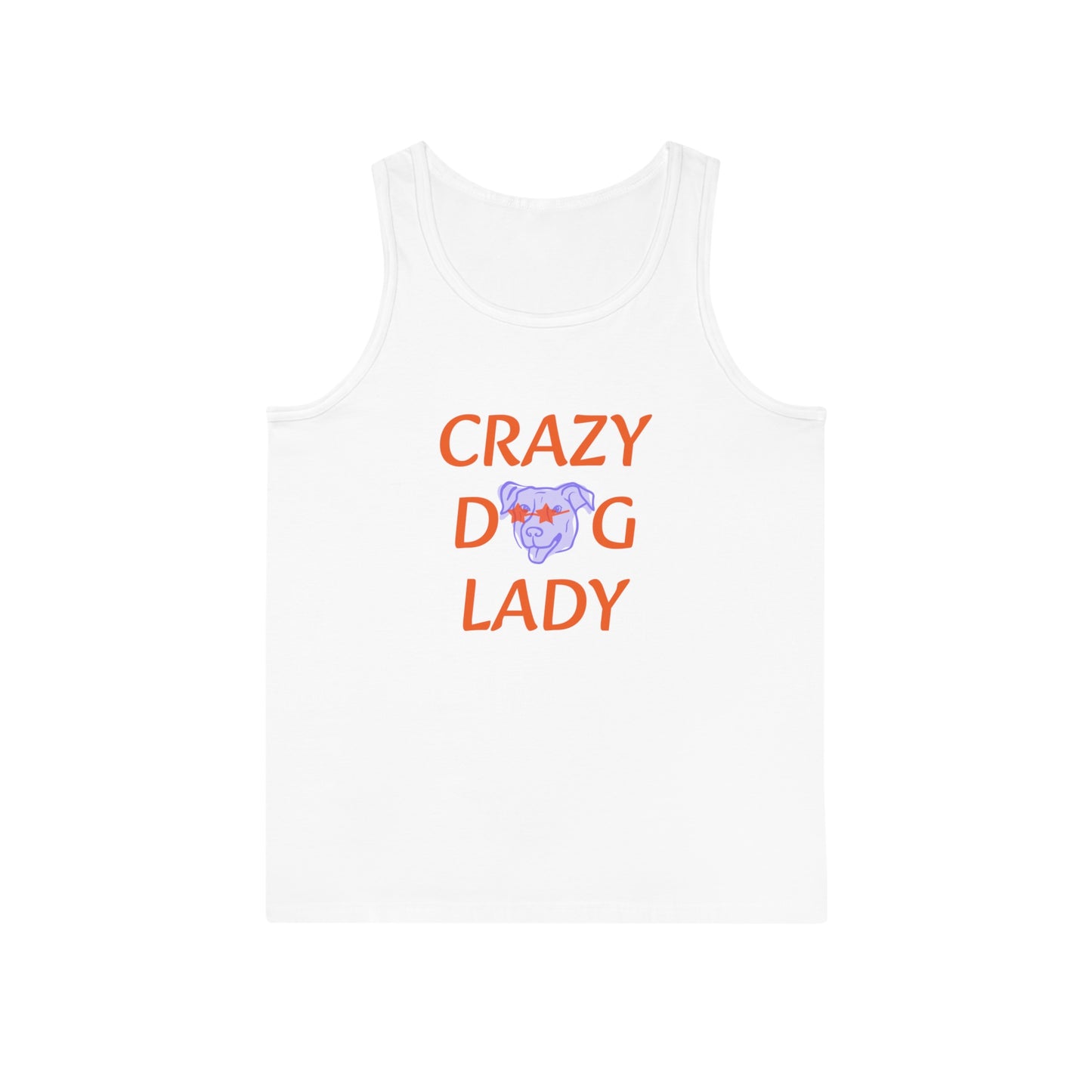 Crazy Dog Lady Softstyle™ Tank Top, Dog Lover Gift, Pet Owner Apparel, Summer Clothing, Funny Dog Mom Tee, Casual Wear