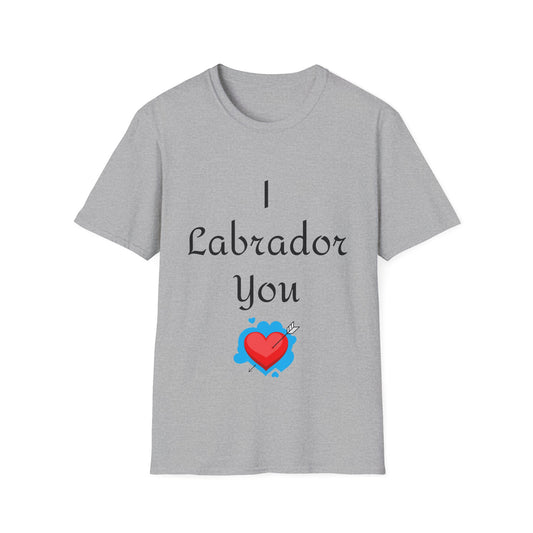 Labrador Love Unisex Softstyle T-Shirt - Cute Pet Owner Tee