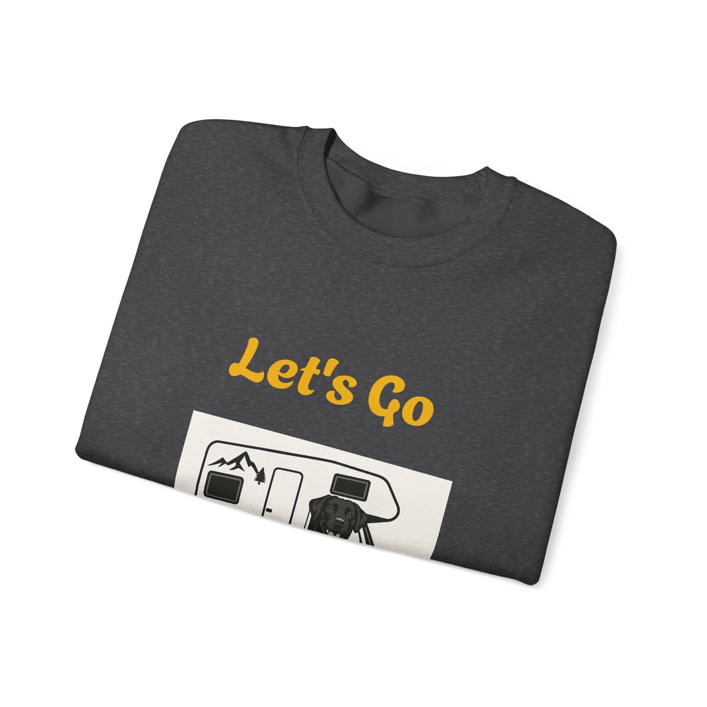Adventure Ready Camping Sweatshirt - Unisex Crewneck with 'Let's Go Camping' Design