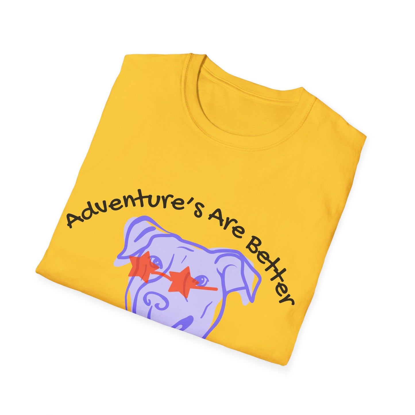 Adventure T-Shirt for Dog Lovers - "Adventures Are Better With A Wagging Tail!"