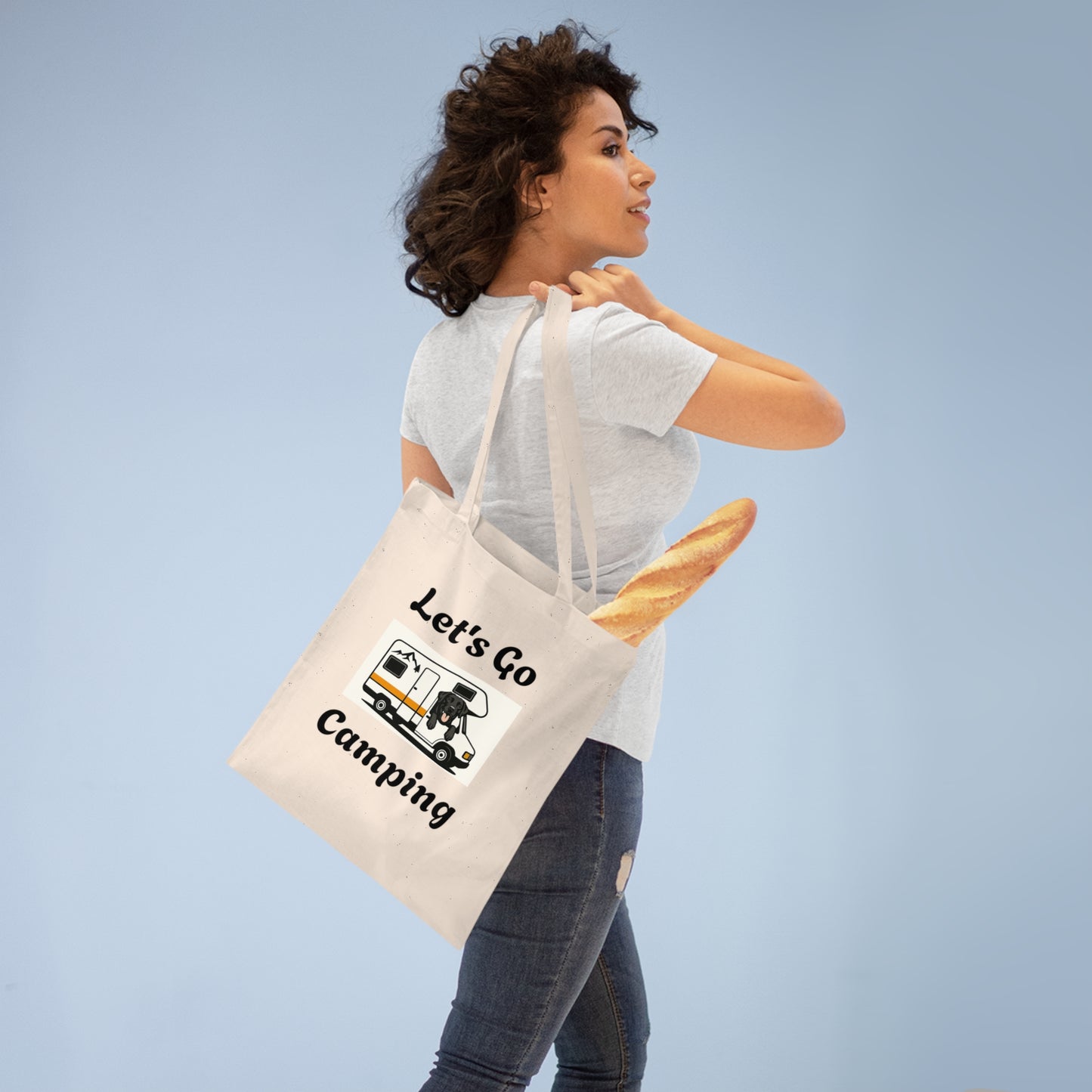 Camping Adventure Tote Bag - Let's Go Camping Design