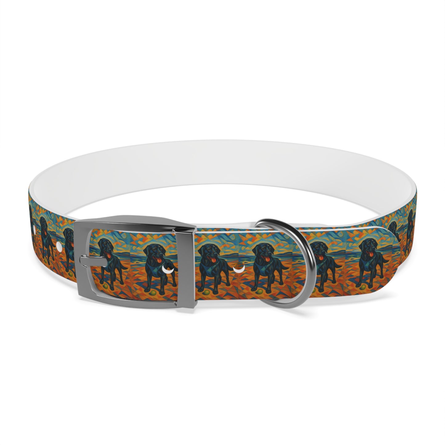Vibrant Dog Collar with Playful Dog Design | Stylish Pet Accessory