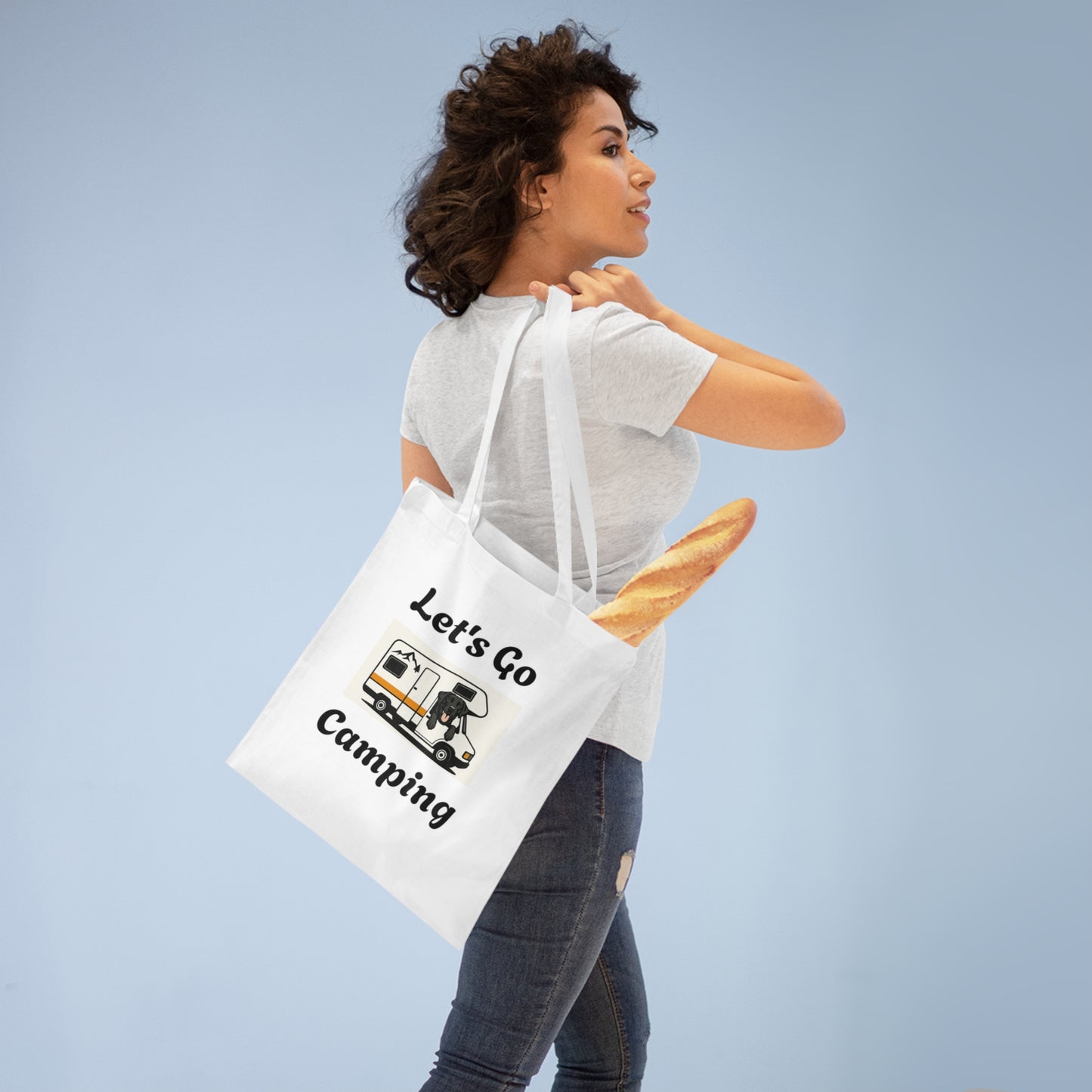Camping Adventure Tote Bag - Let's Go Camping Design