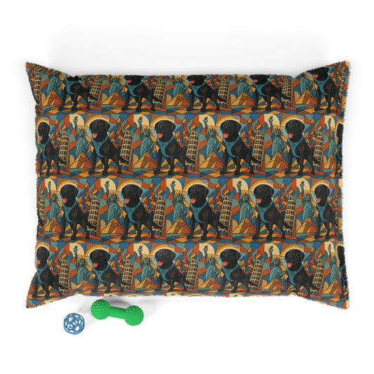 Artistic Dog Bed with Playful Design - Perfect for Pet Lovers