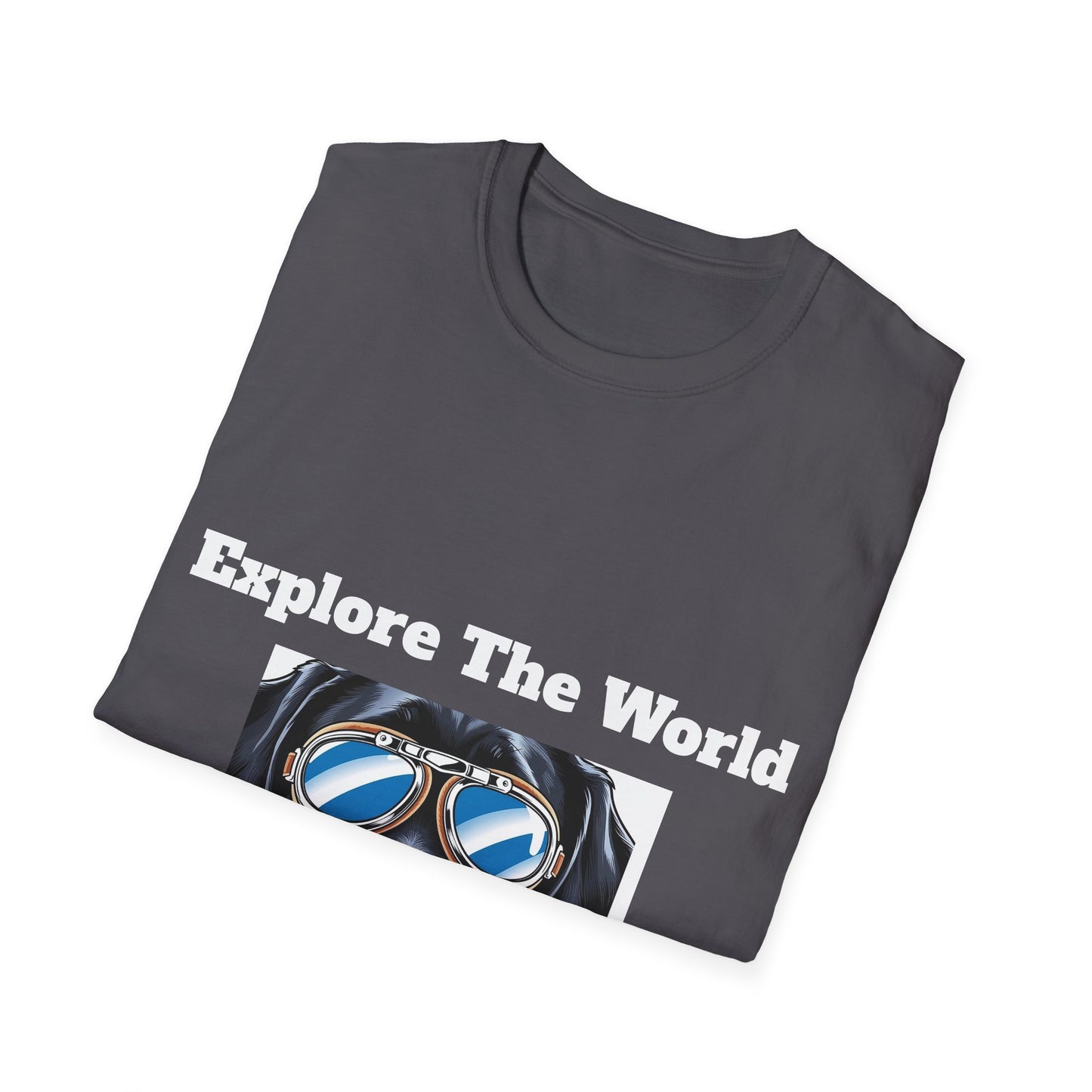 Explore The World Unisex Softstyle T-Shirt - Dog Lover Tee