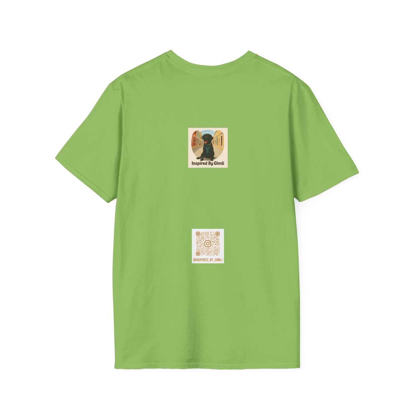 Dog Lover Unisex Softstyle T-Shirt – Cute Dog Walking Graphic
