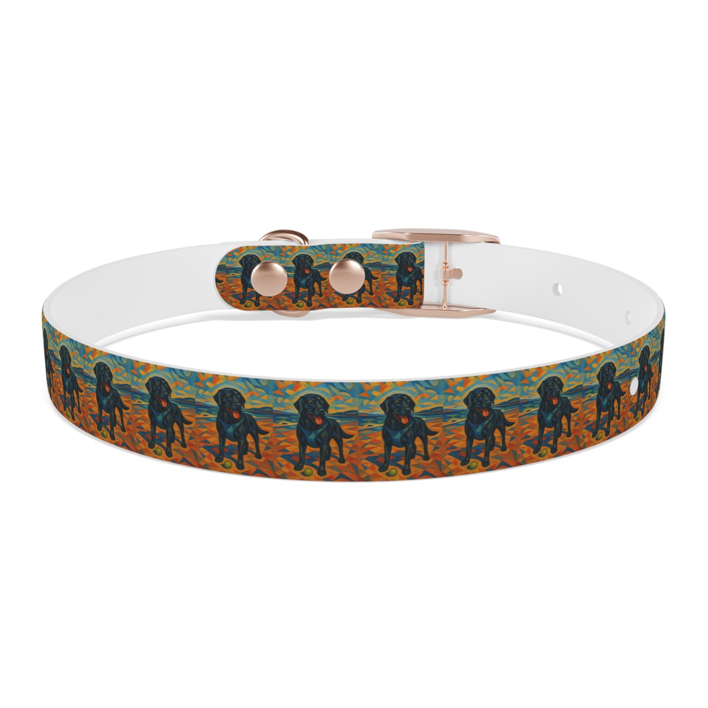 Vibrant Dog Collar with Playful Dog Design | Stylish Pet Accessory
