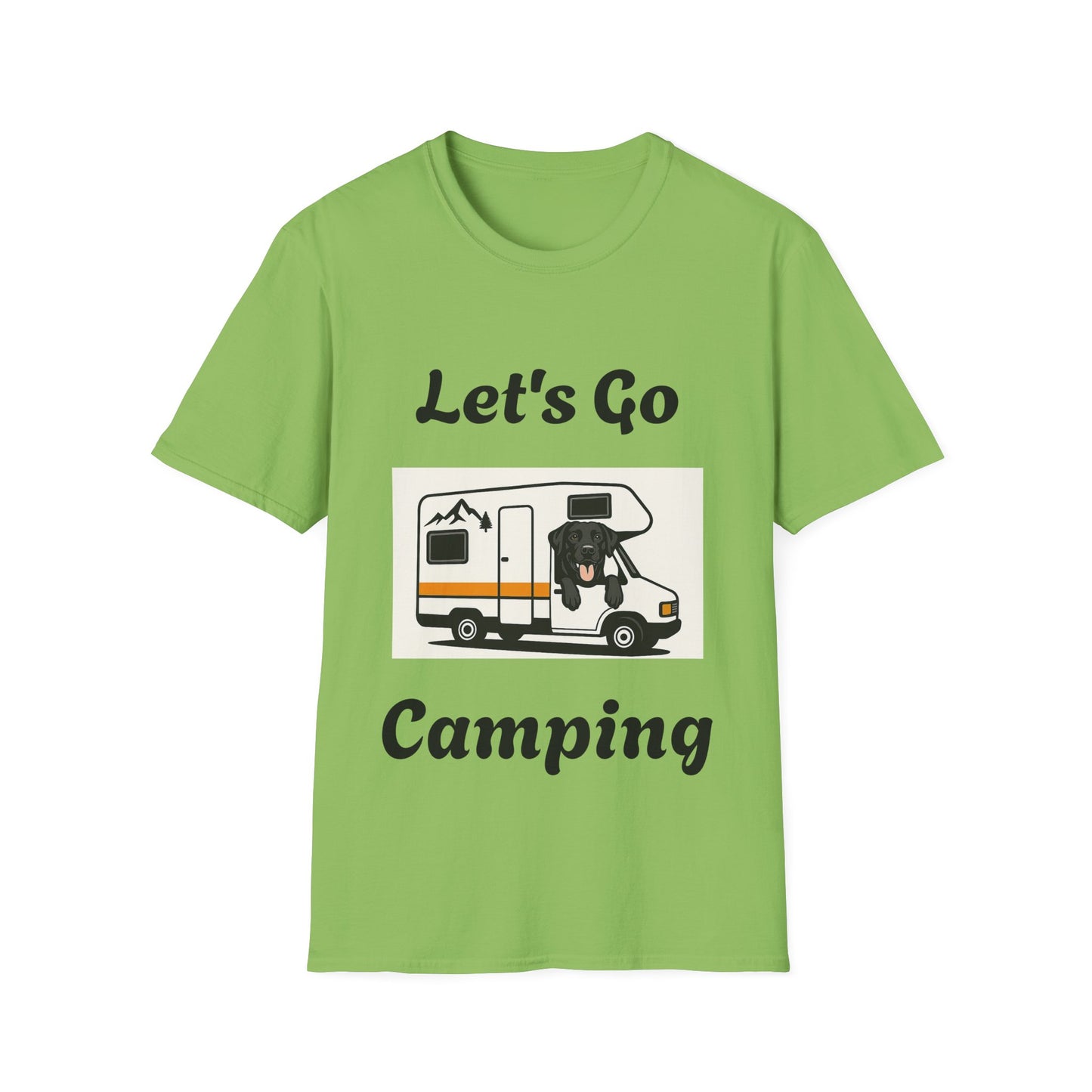 Unisex Softstyle T-Shirt 'Lets' Go Camping'