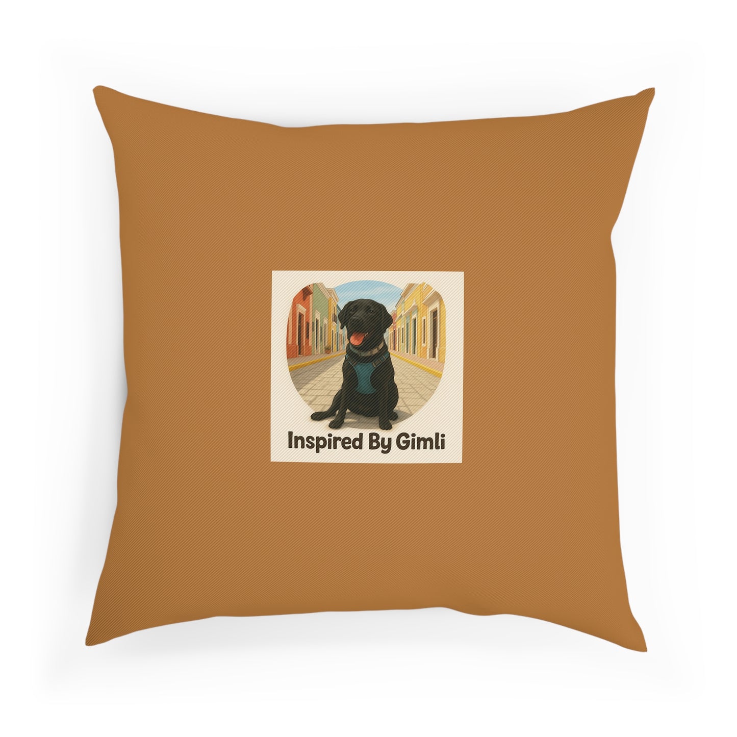 Dog-Themed Camping Cushion - "Let's Go Camping" & "Home Is Where The Dog Is"