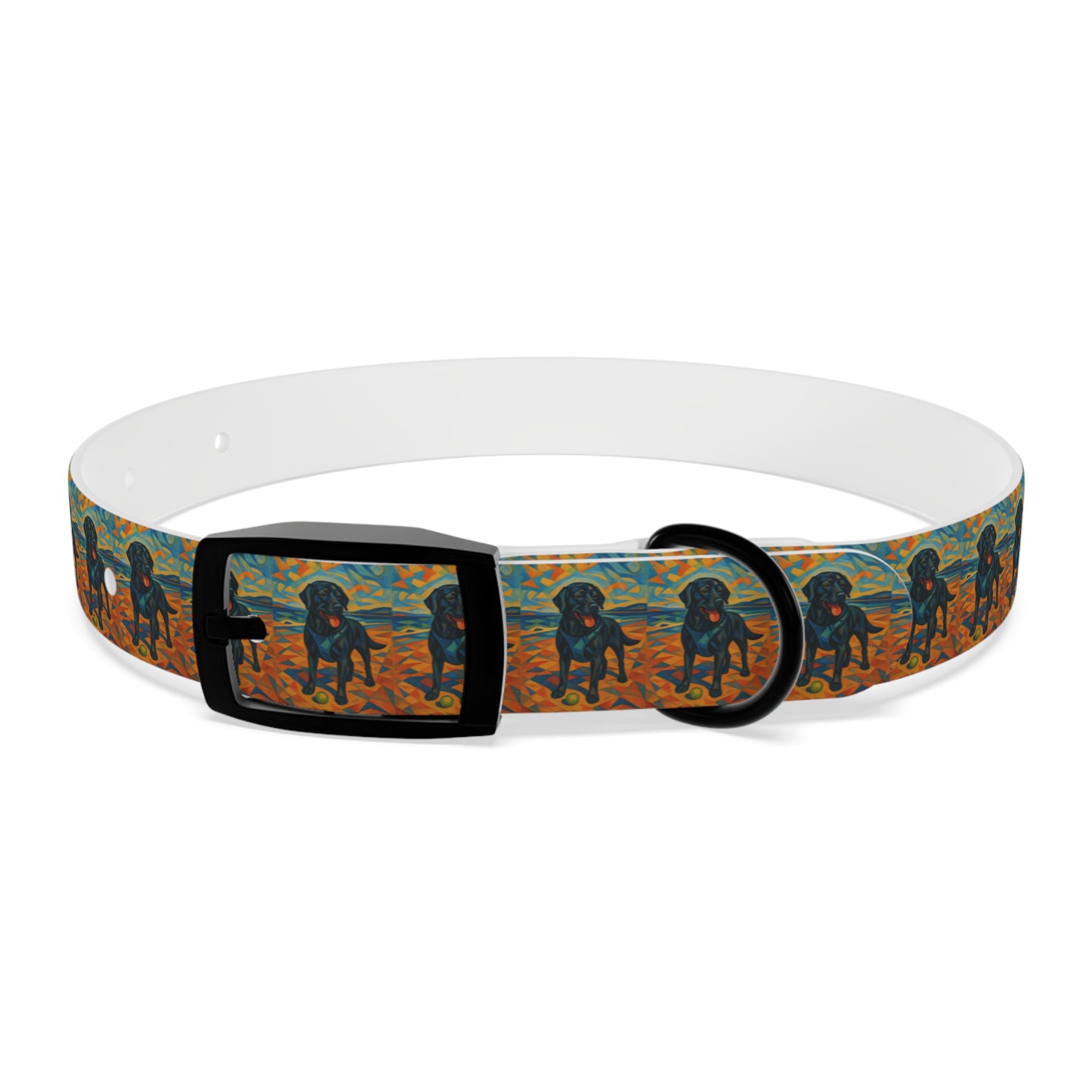 Vibrant Dog Collar with Playful Dog Design | Stylish Pet Accessory